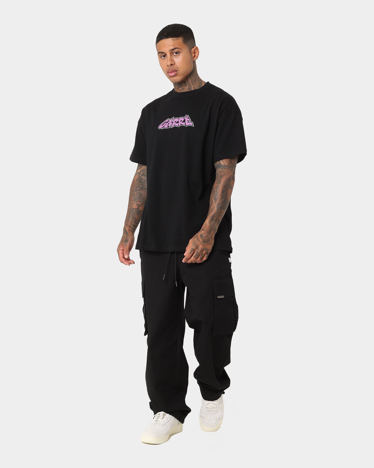 Carre Friend Oversized T-Shirt Black