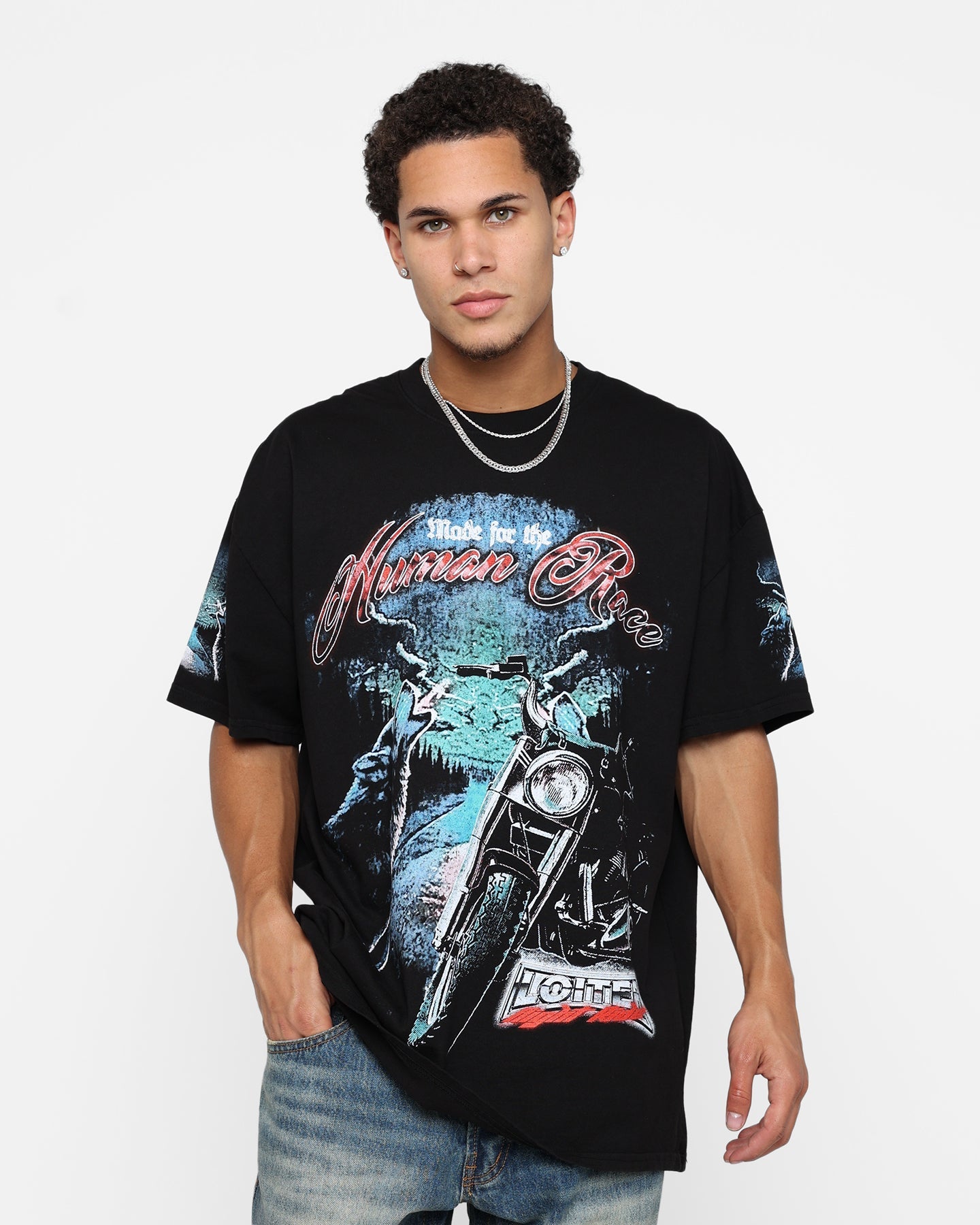 Loiter Midnight Route T-Shirt Black