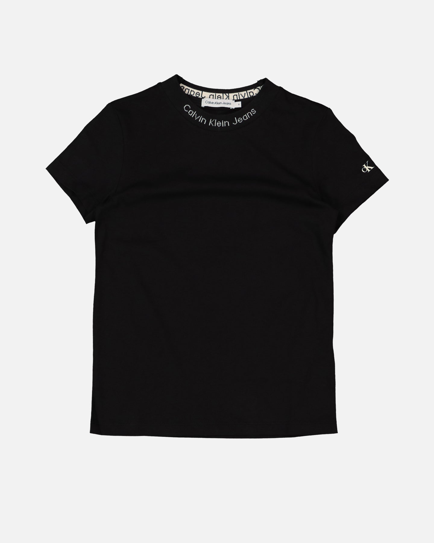 Calvin Klein Kids' Intarsia 2 Pack T-Shirt White/Black Style001