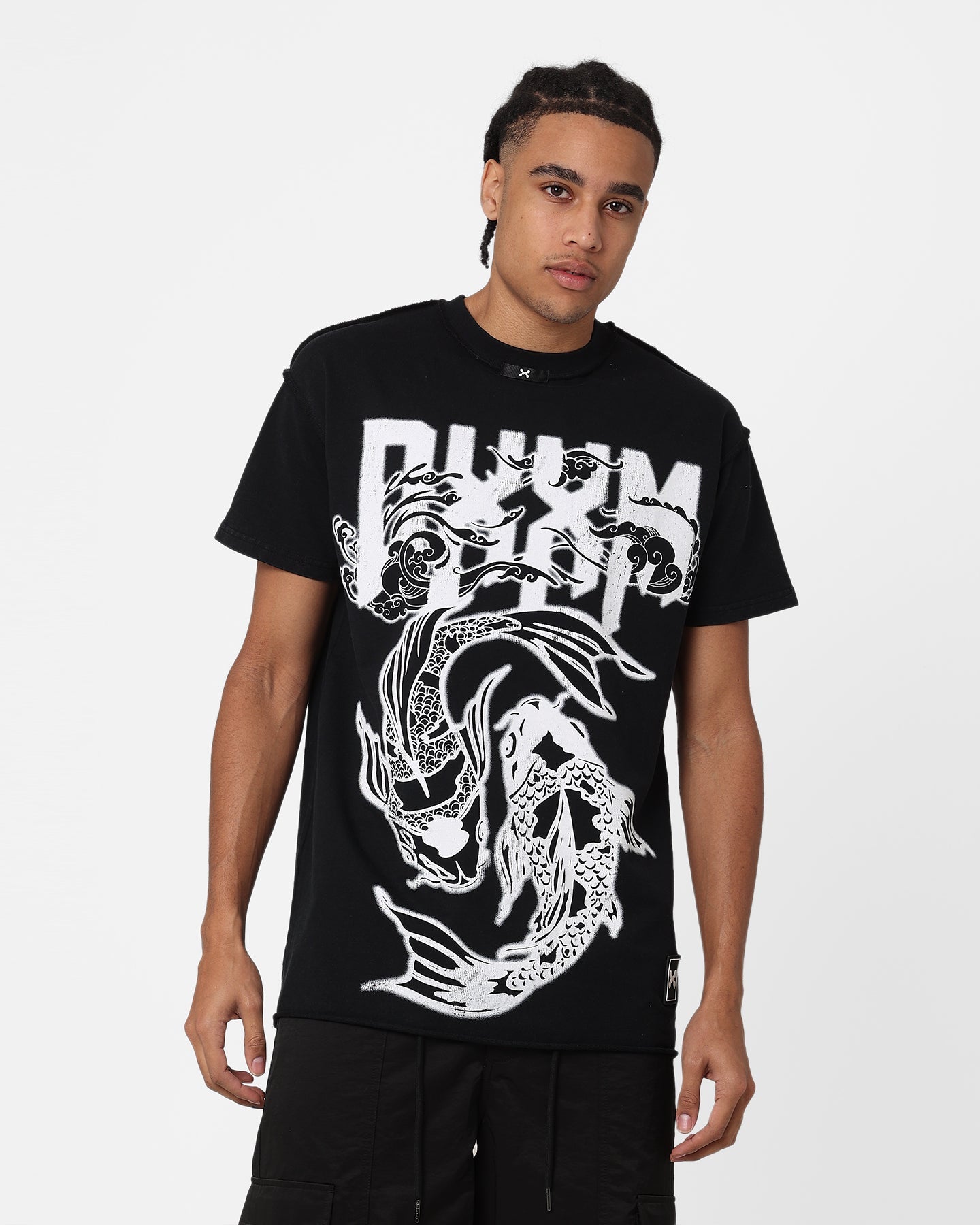 DXXMLIFE Koizen Oversized Vintage T-Shirt Vintage Black