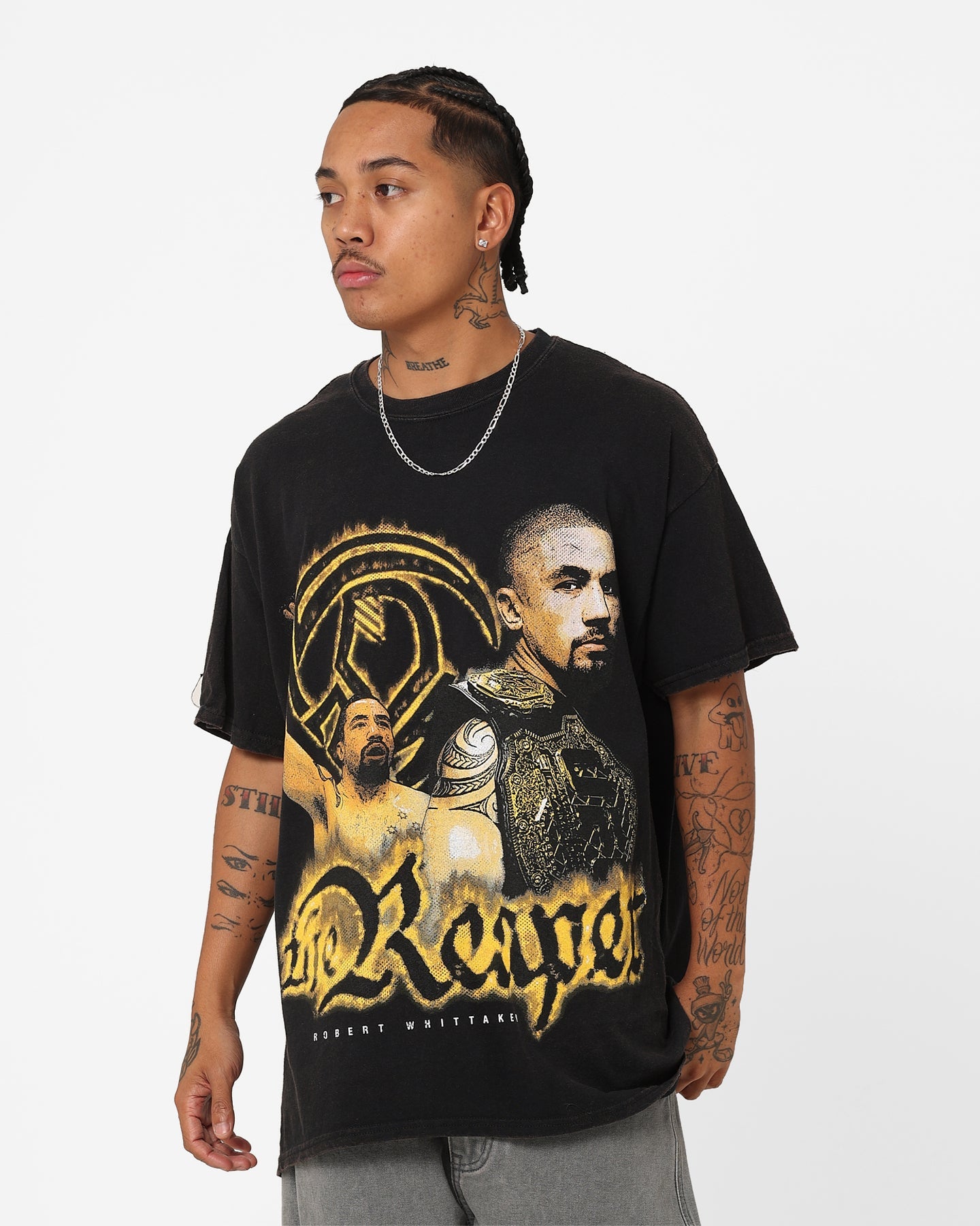 Goat Crew X Rob The Reaper T-Shirt Black Wash