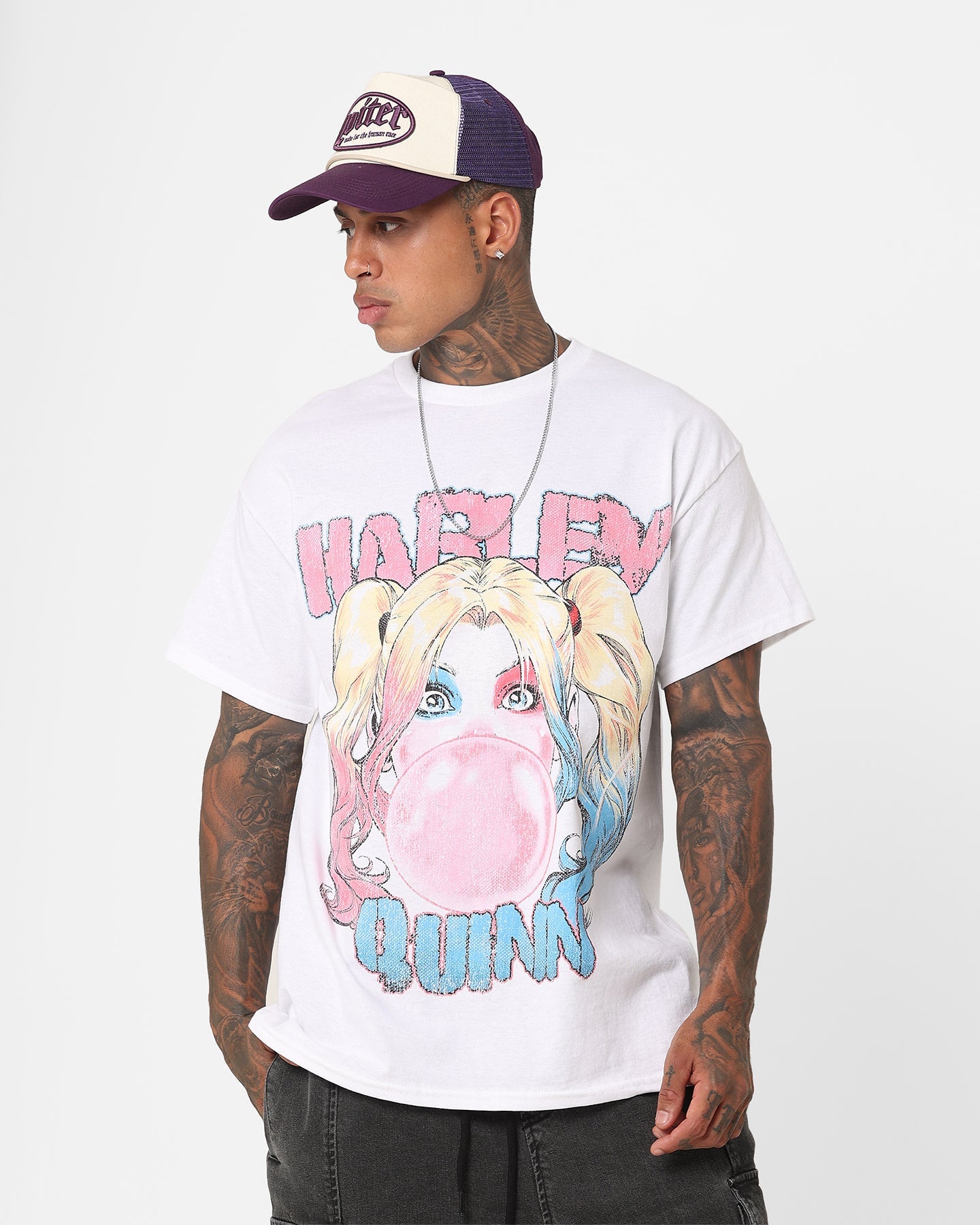 Goat Crew X DC Batman Harley Quinn T-Shirt White
