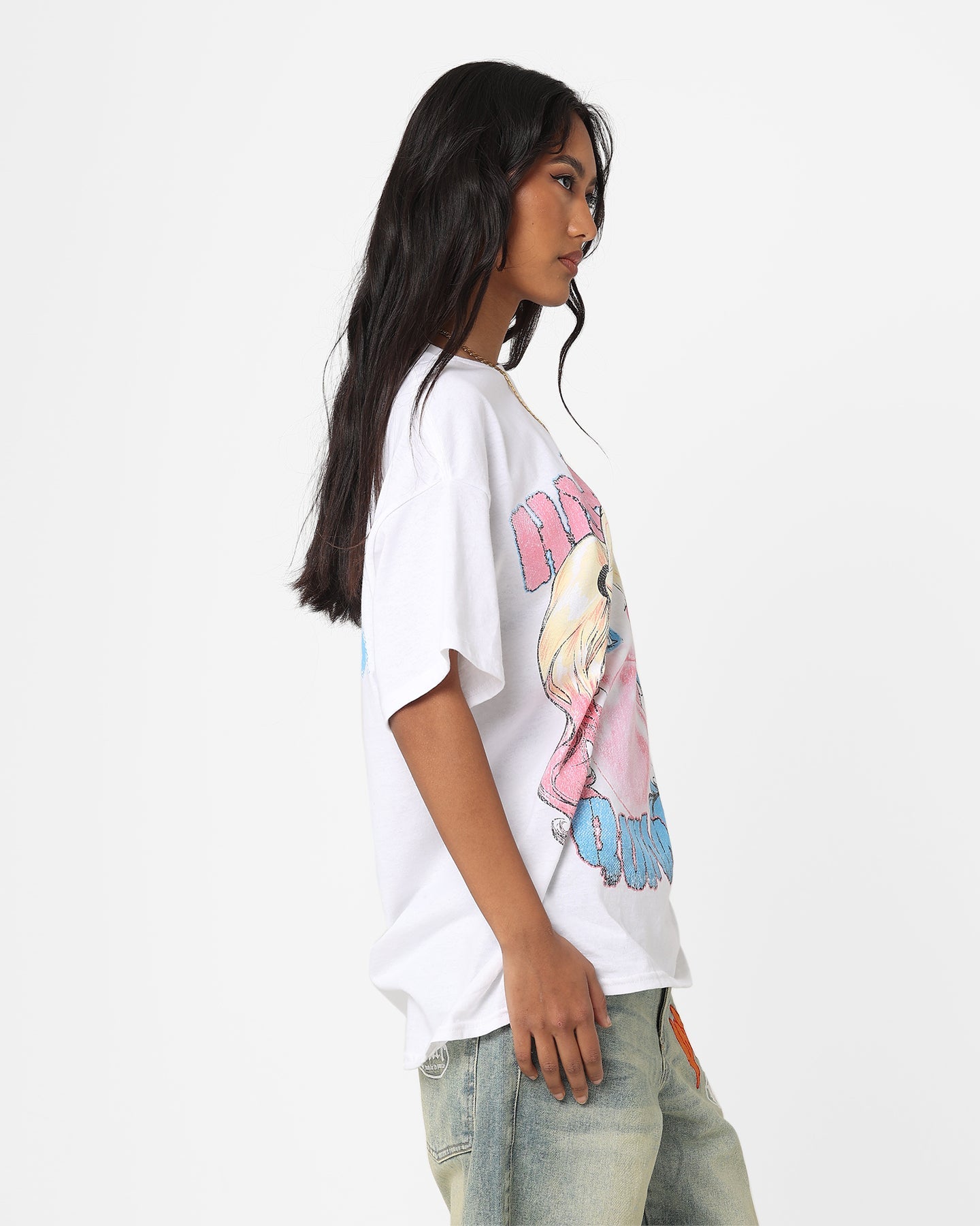 Goat Crew X DC Batman Harley Quinn T-Shirt White Style001