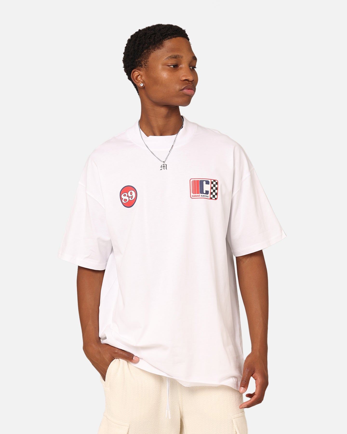 Carre Course Oversized T-Shirt White
