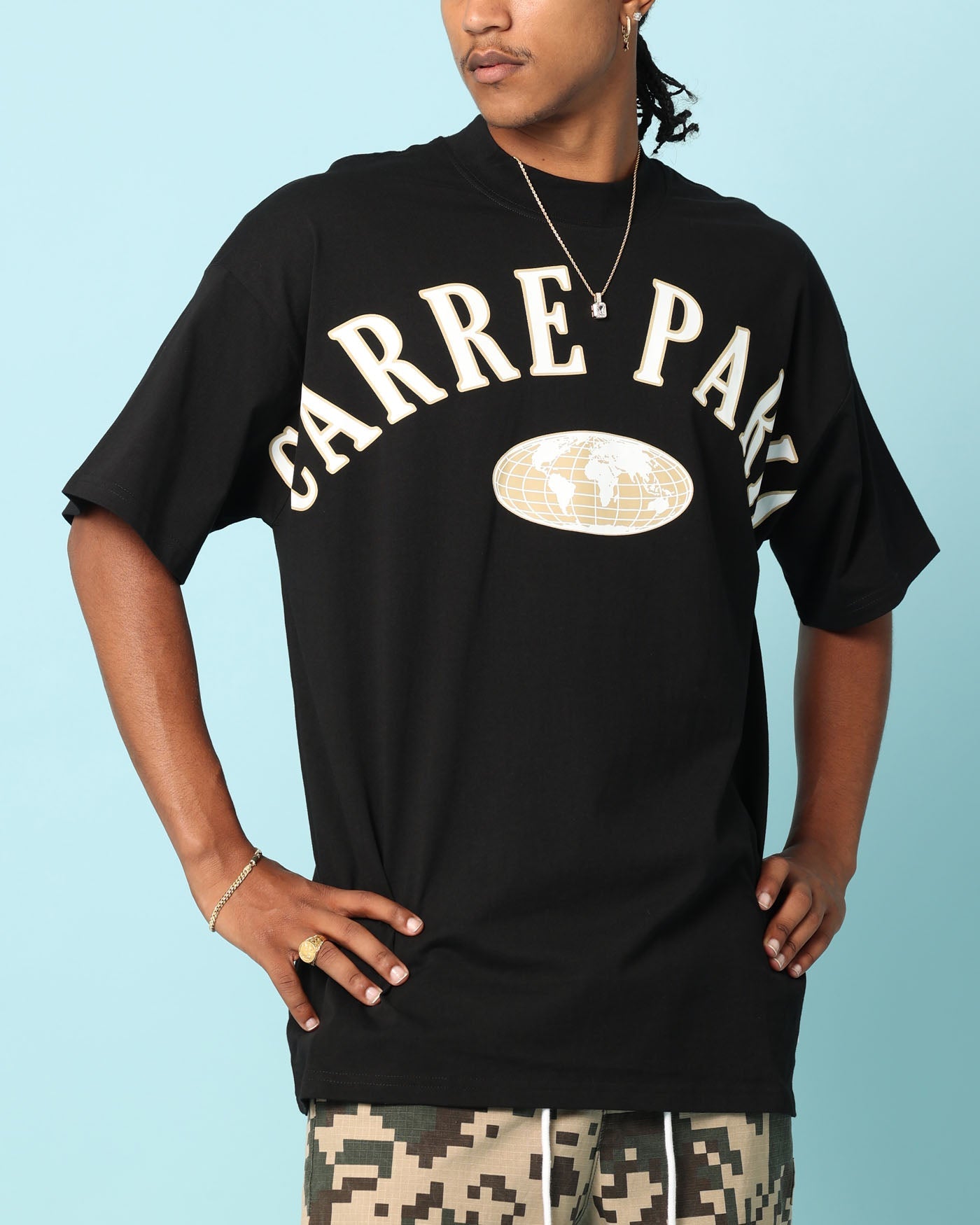 Carre Worldwide Oversized T-Shirt Black