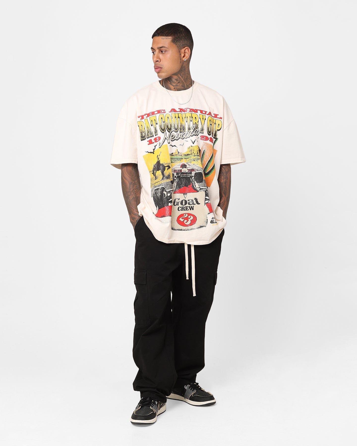 Goat Crew Bat Country Cup Heavyweight T-Shirt Off White