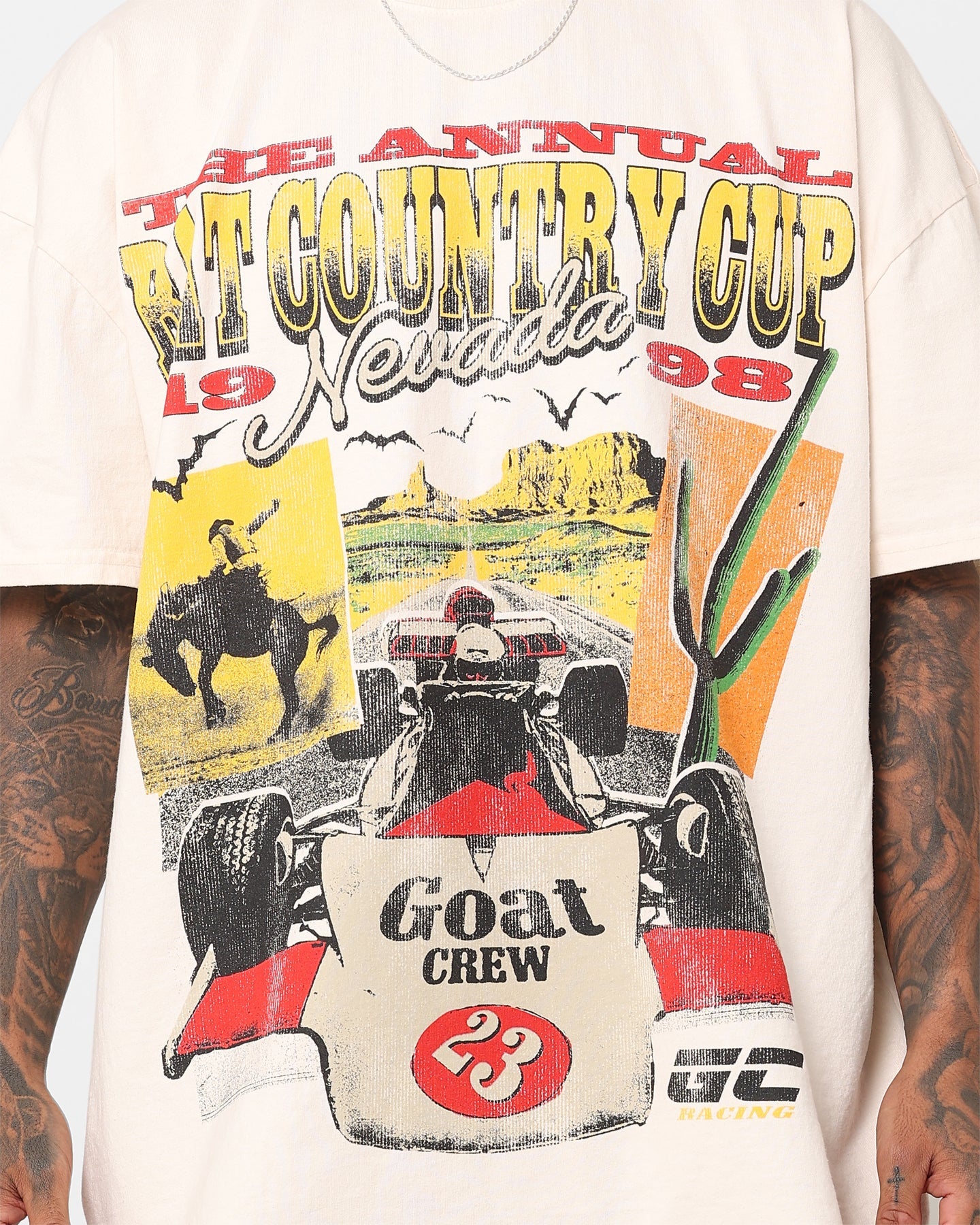 Goat Crew Bat Country Cup Heavyweight T-Shirt Off White