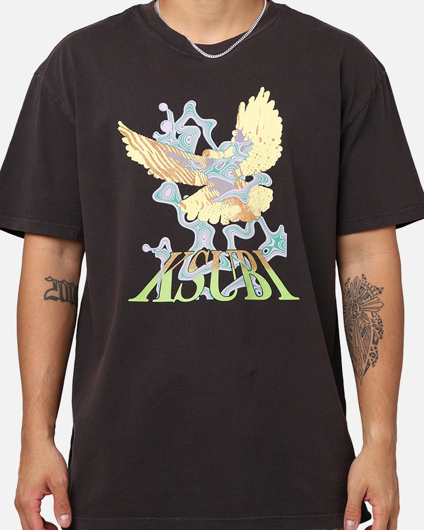 Ksubi Flight Biggie Short Sleeve T-Shirt Faded Black