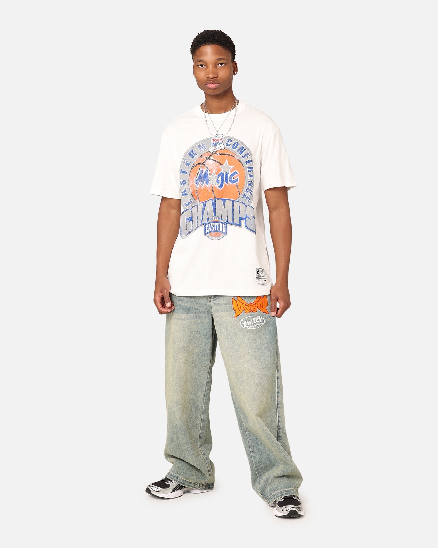Mitchell & Ness Orlando Magic 1995 Eastern Conference T-Shirt Vintage White
