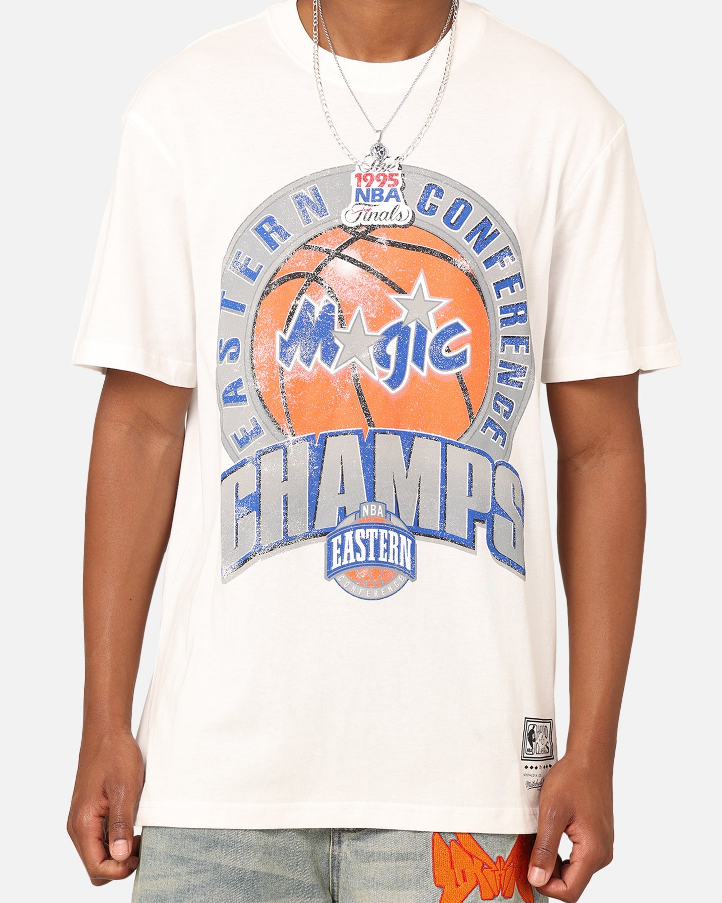 Mitchell & Ness Orlando Magic 1995 Eastern Conference T-Shirt Vintage White