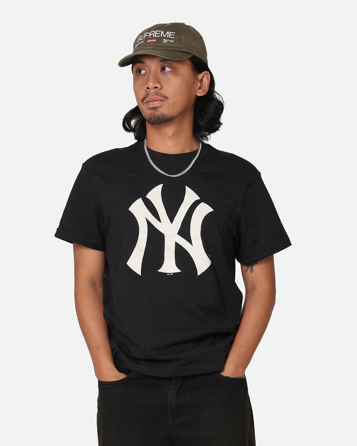 Majestic Athletic New York Yankees Core Logo T-Shirt Black