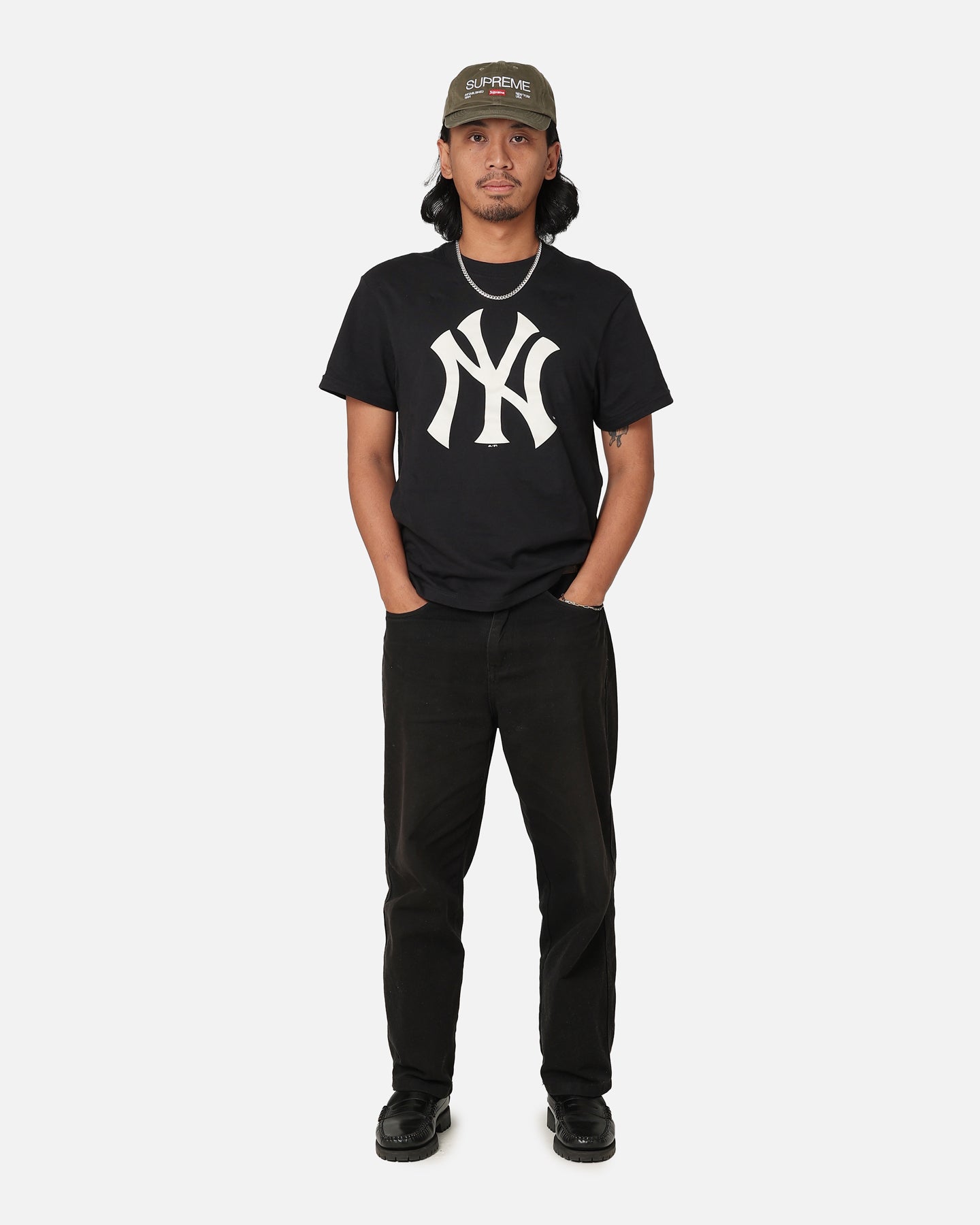 Majestic Athletic New York Yankees Core Logo T-Shirt Black