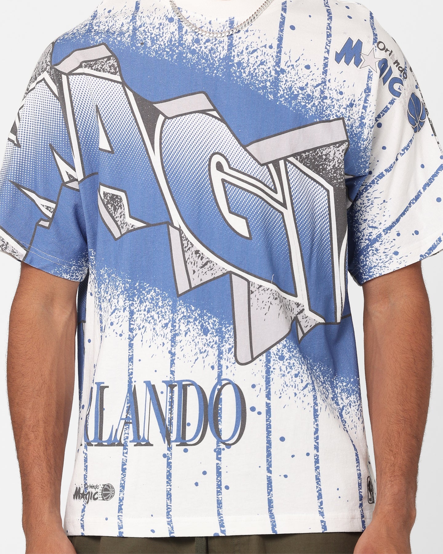Mitchell & Ness Orlando Magic Earthquake T-Shirt Vintage White