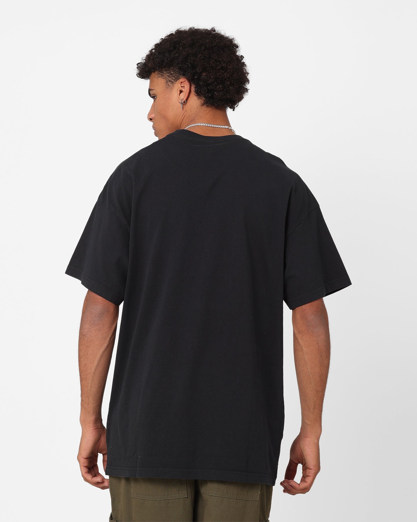 Mitchell & Ness Milwaukee Bucks On Fire T-Shirt Faded Black