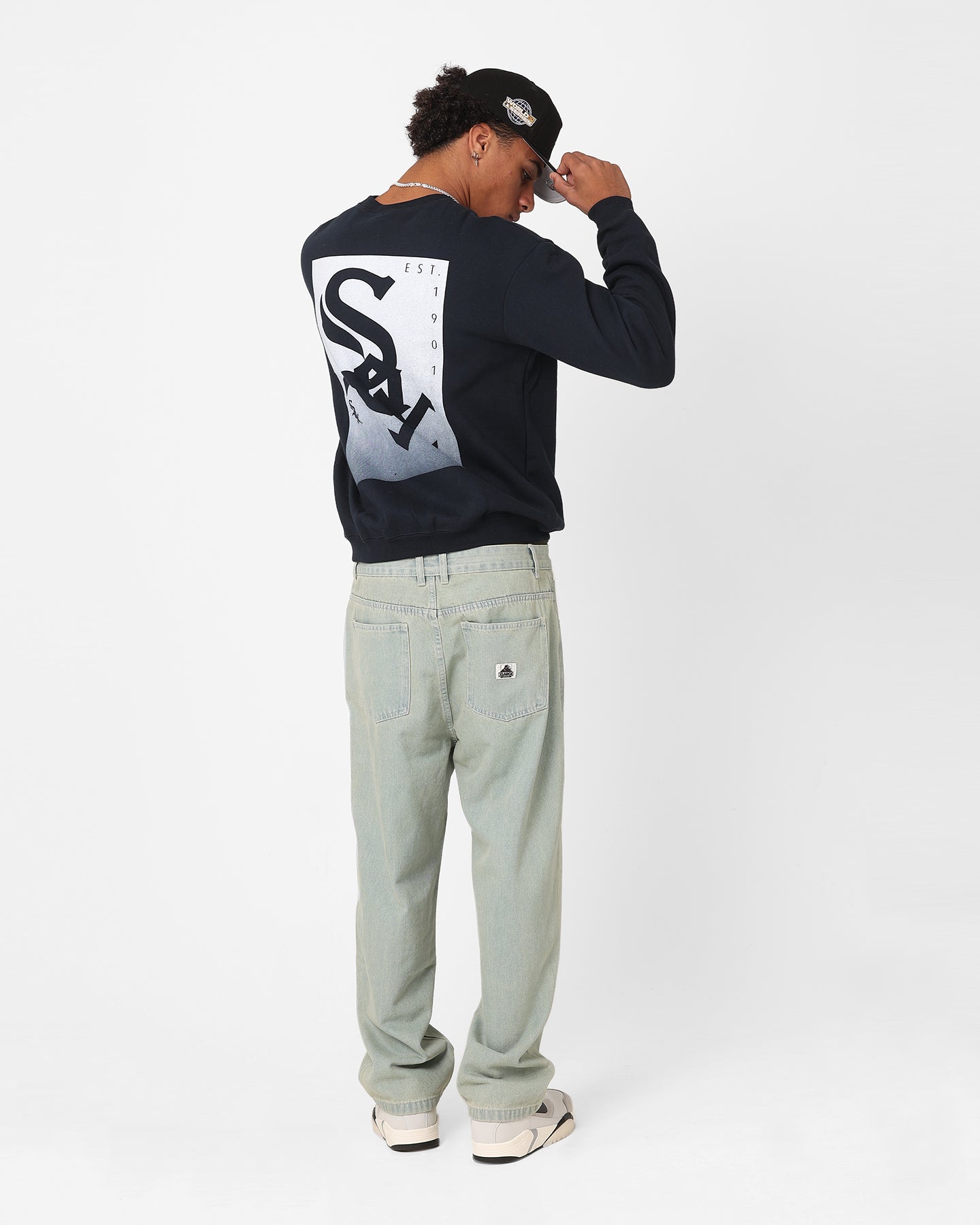 Majestic Athletic Chicago White Sox Pattison Crewneck Sweatshirt True Navy