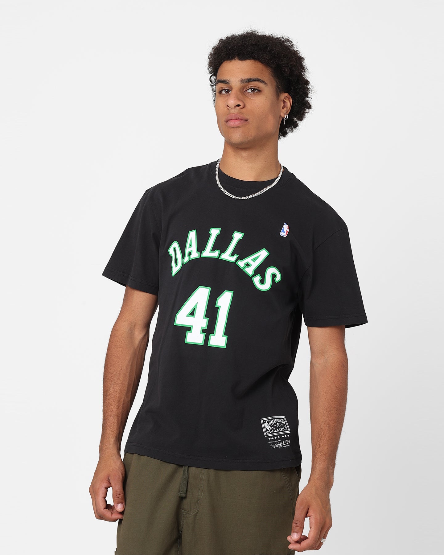 Mitchell & Ness Dallas Mavericks Dirk Nowitzki Player N&N T-Shirt Vintage Black