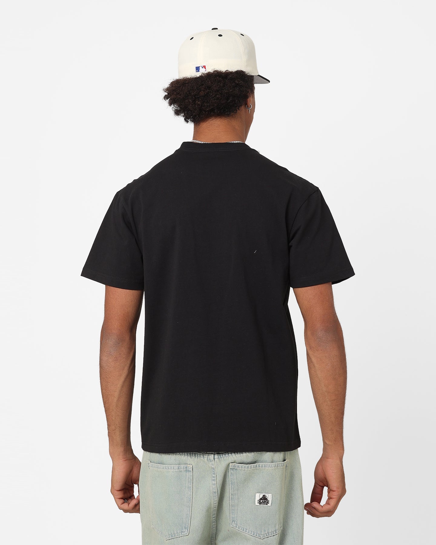 Majestic Athletic Chicago White Sox V Team Crest T-Shirt Faded Black