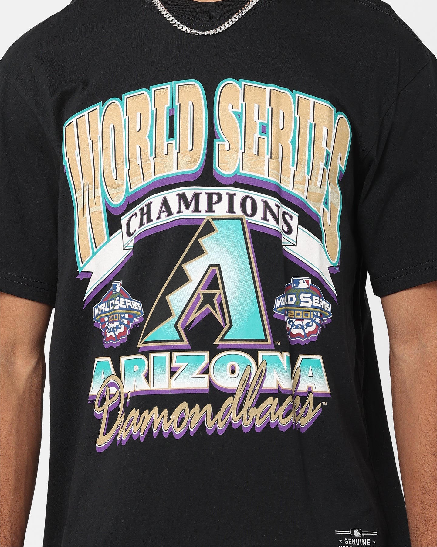 Majestic Athletic Arizona Diamondbacks World Series Champ T-Shirt Faded Black