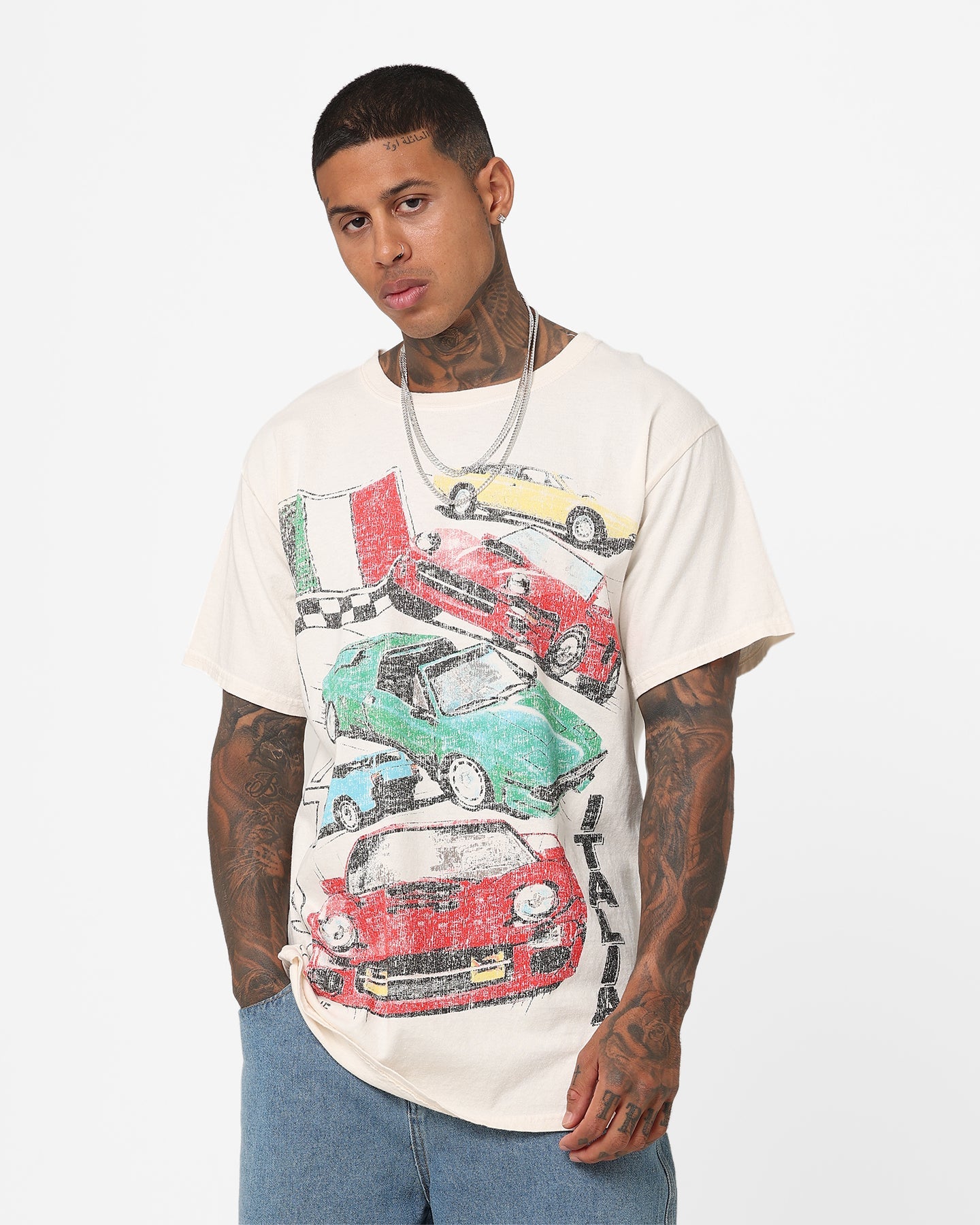 American Thrift Bella Macchine Vintage T-Shirt Off White