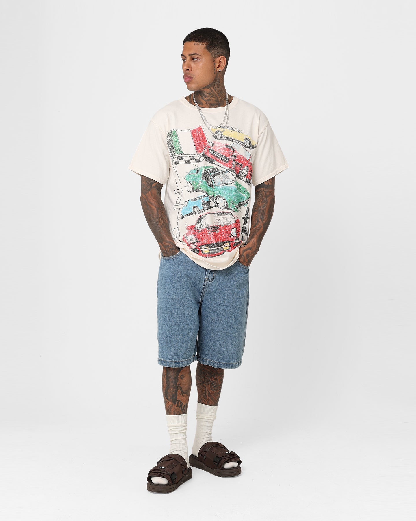 American Thrift Bella Macchine Vintage T-Shirt Off White