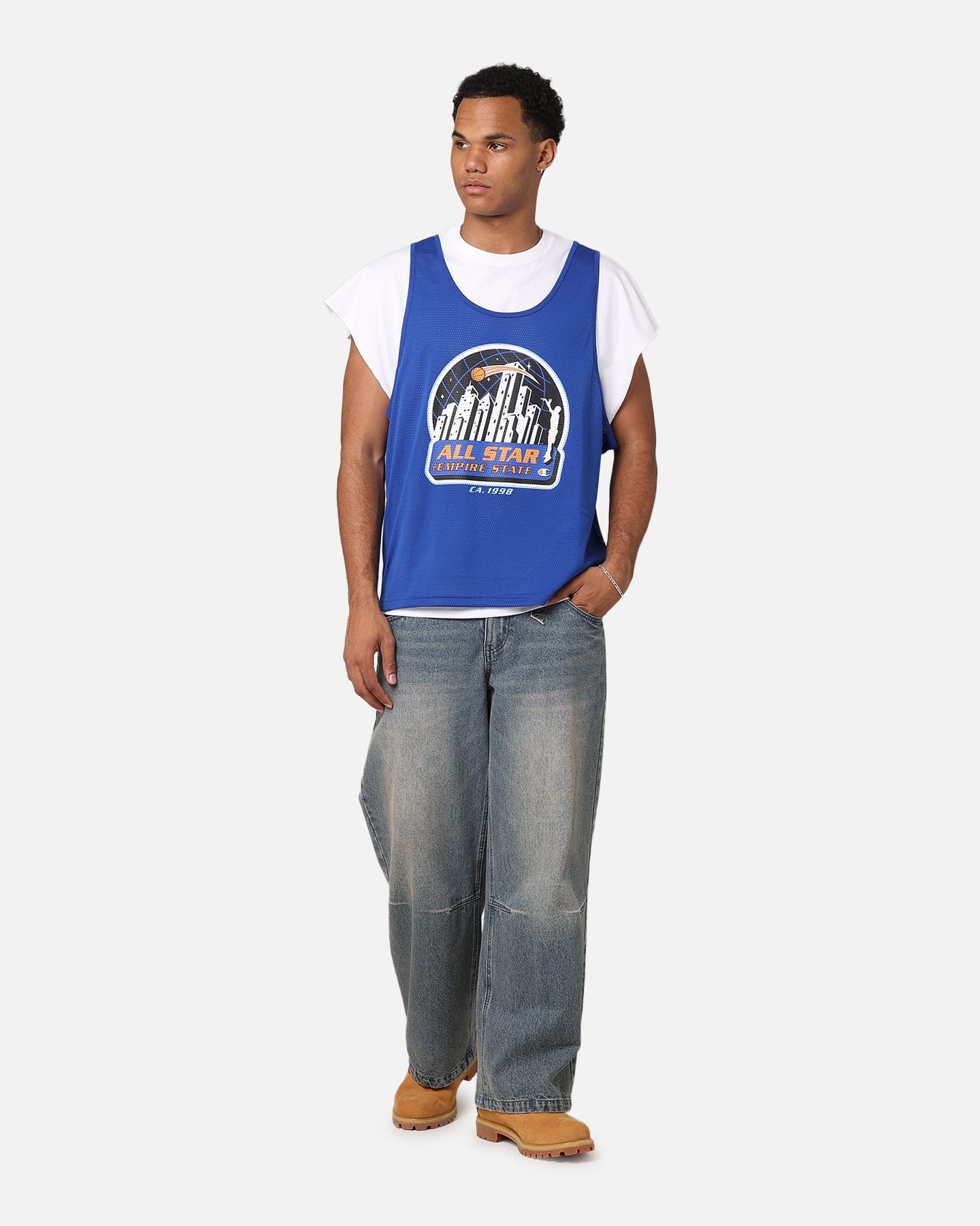 Champion LFS Empire State 2-fer Mesh T-Shirt Black/Multi
