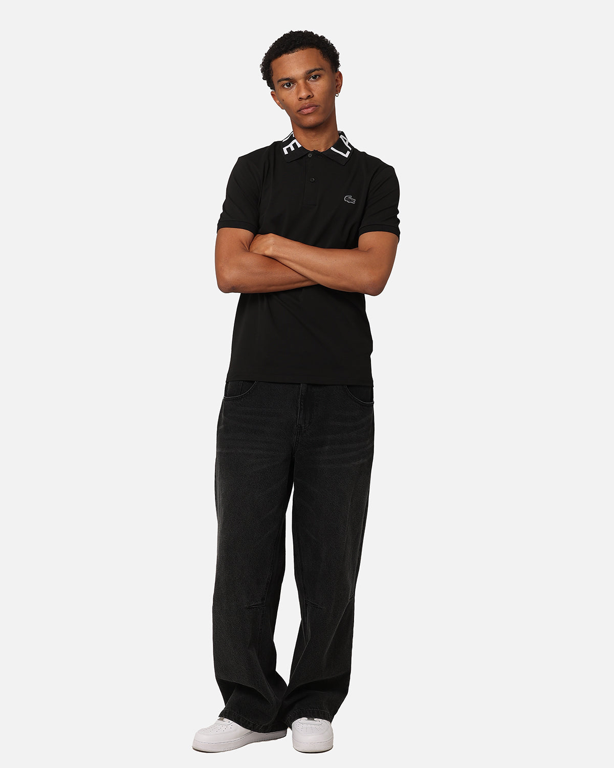Lacoste Active Slim Fit Polo T-Shirt Black Style001