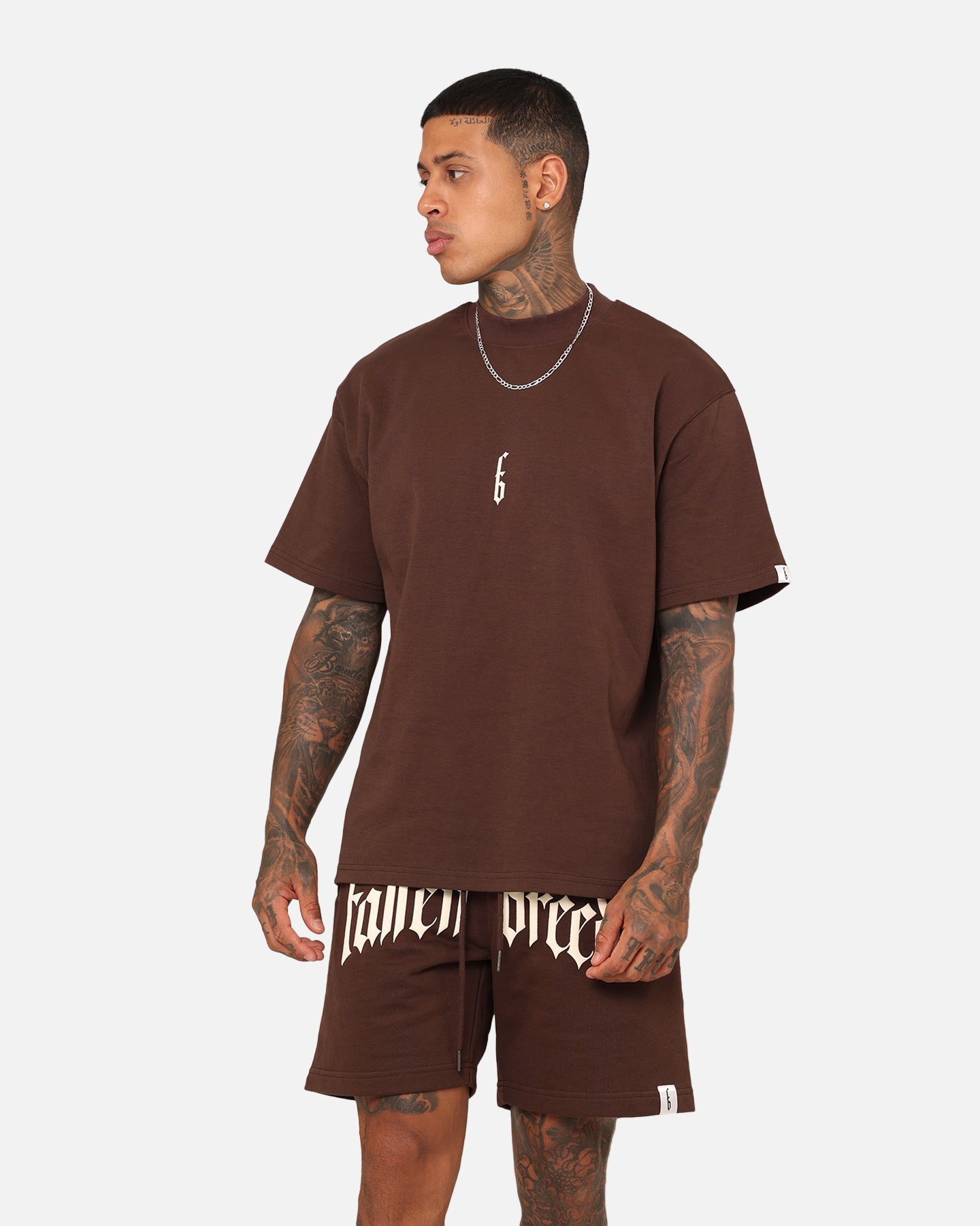 Fallen Breed Monogram T-Shirt Brown/Off White