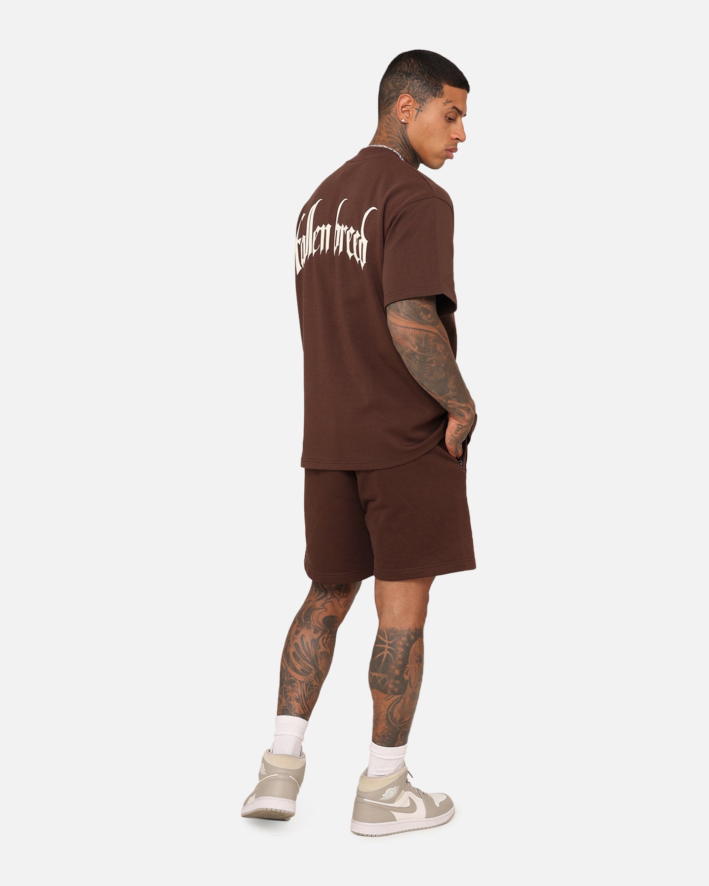 Fallen Breed Monogram T-Shirt Brown/Off White