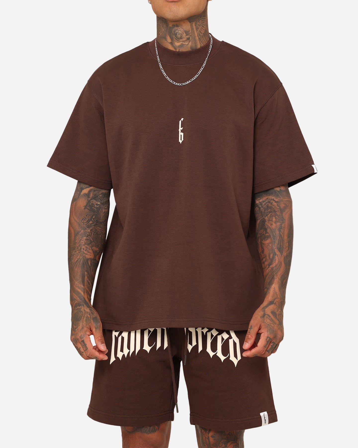Fallen Breed Monogram T-Shirt Brown/Off White