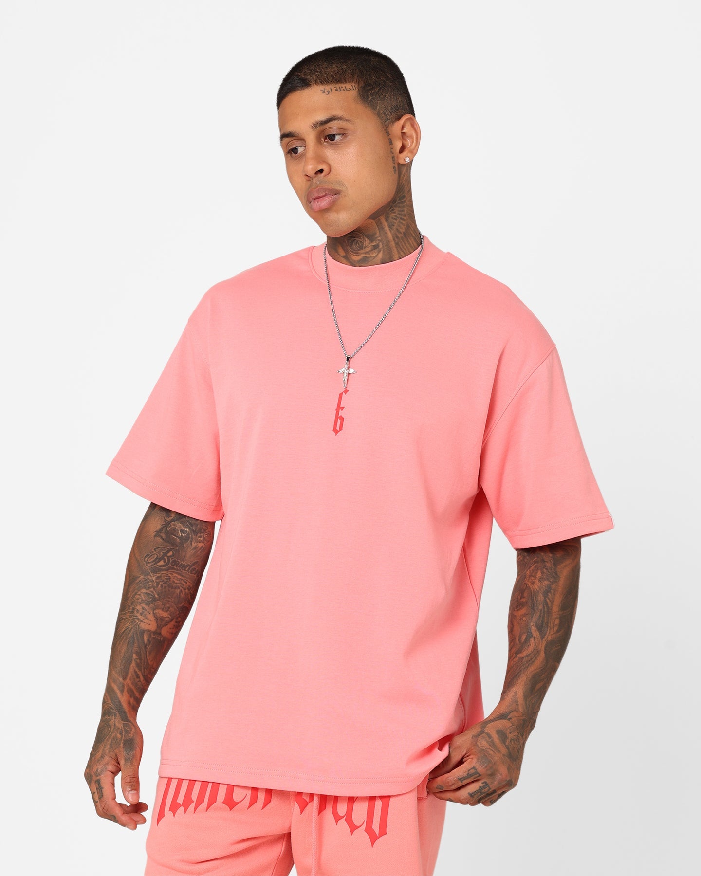 Fallen Breed Monogram T-Shirt Pink/Red