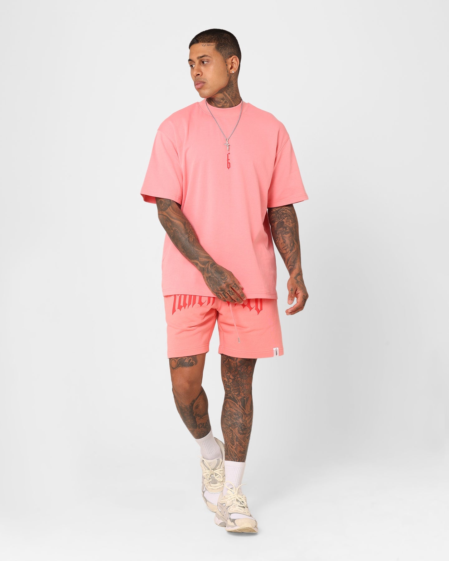 Fallen Breed Monogram T-Shirt Pink/Red