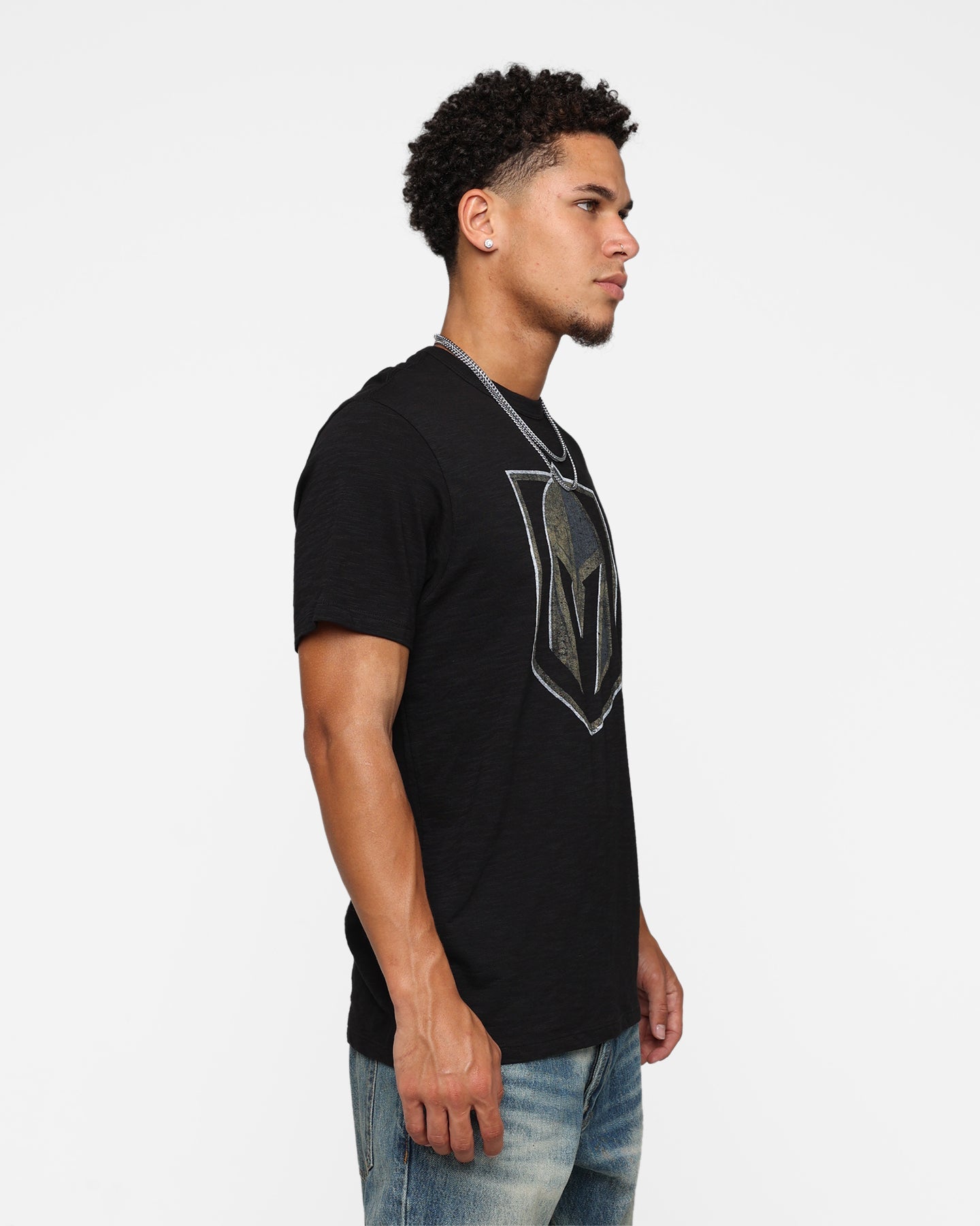 47 Brand Vegas Golden Knights Jet Black T-Shirt Black
