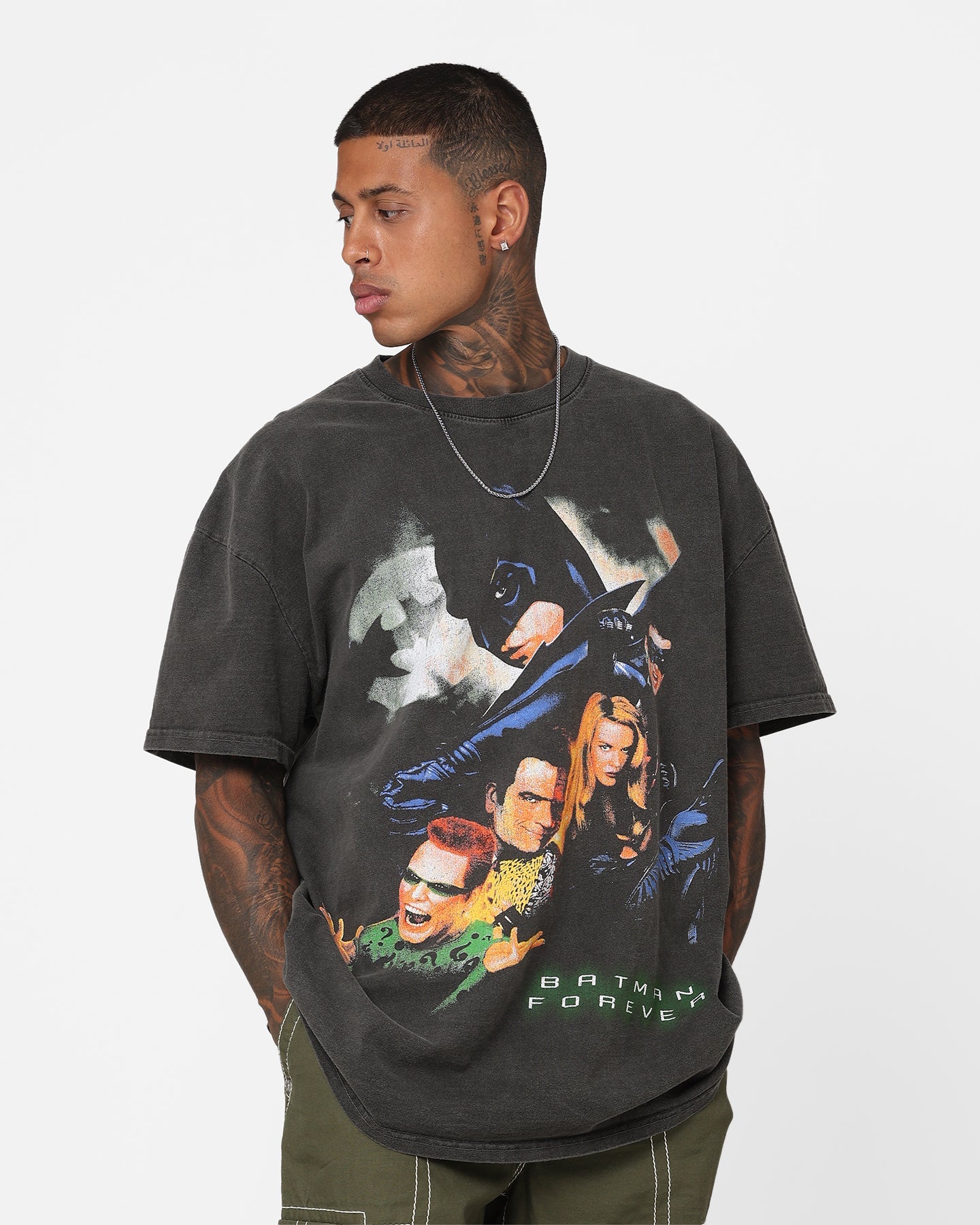 American Thrift X DC 1995 Batman Forever Heavyweight T-Shirt Black Wash