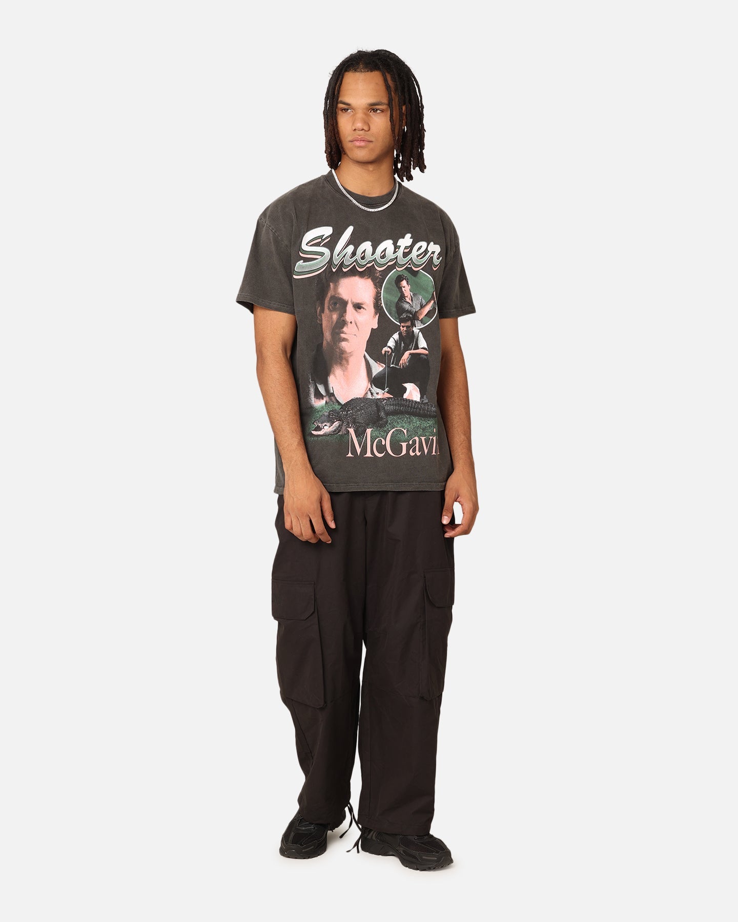 American Thrift X Happy Gilmore Shooter McGavin Heavyweight T-Shirt Black Wash