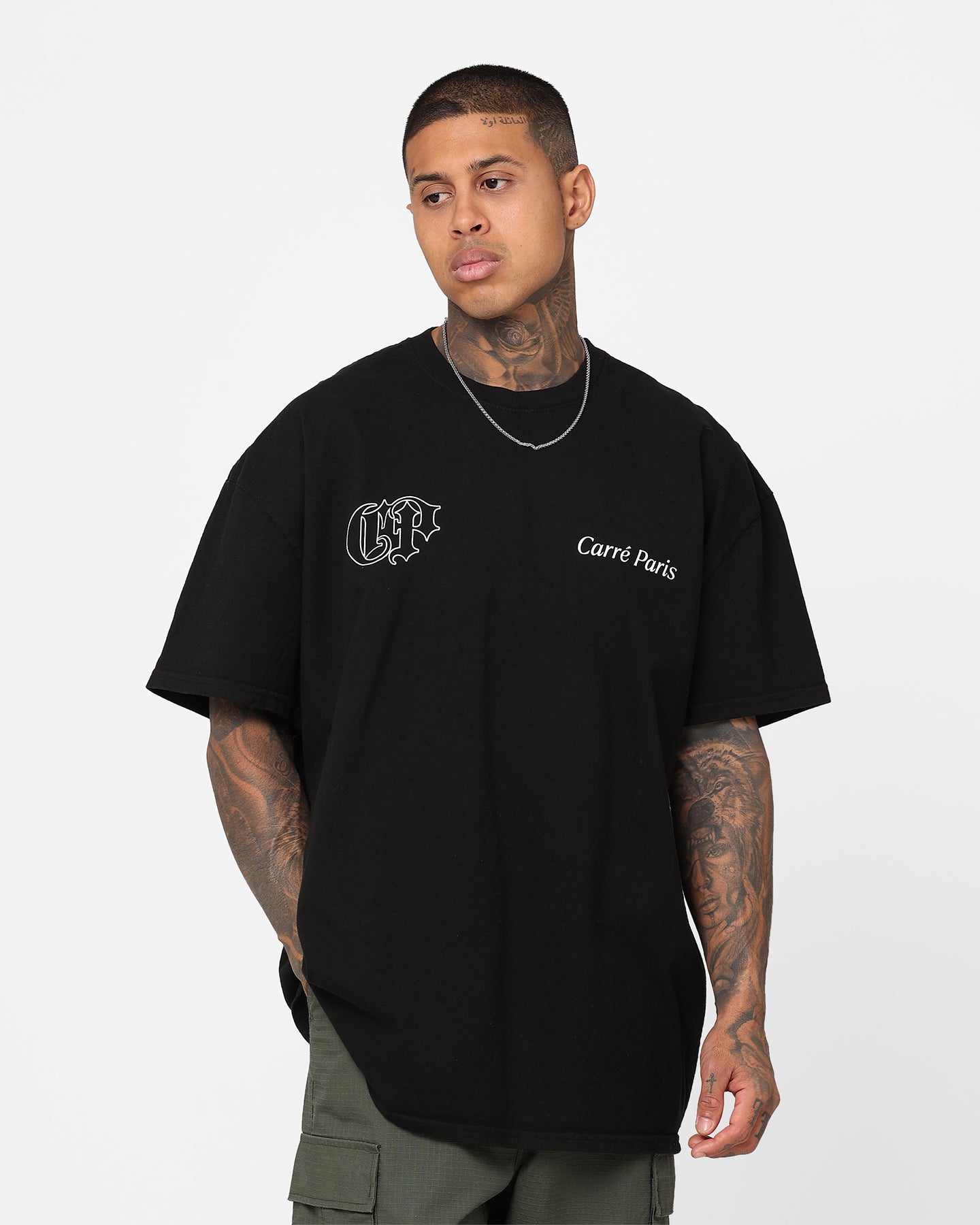 Carre Fallen Oversized T-Shirt Black