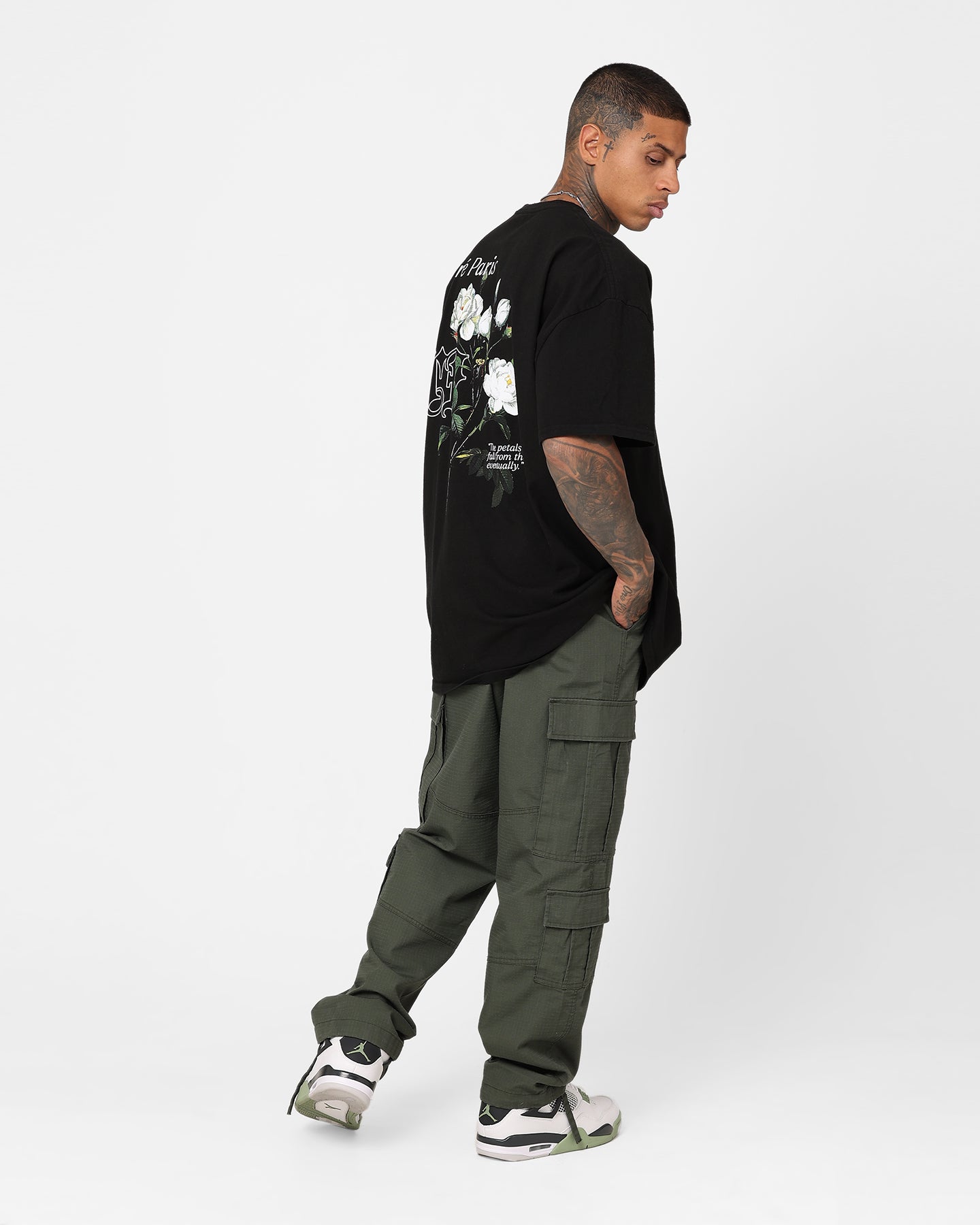 Carre Fallen Oversized T-Shirt Black