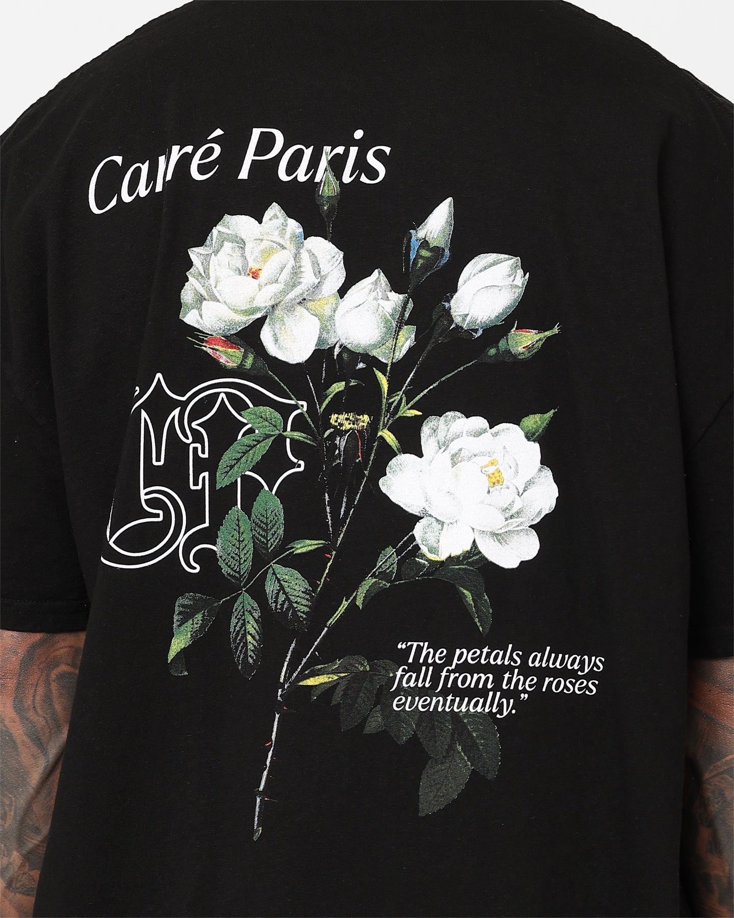 Carre Fallen Oversized T-Shirt Black