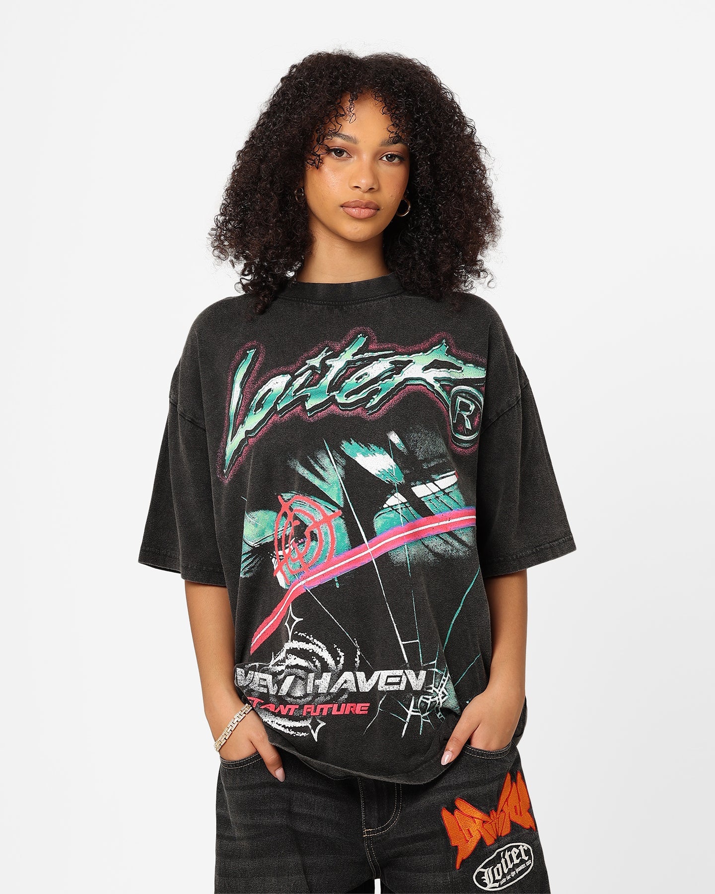 Loiter New Haven Vintage T-Shirt Vintage Black Style001