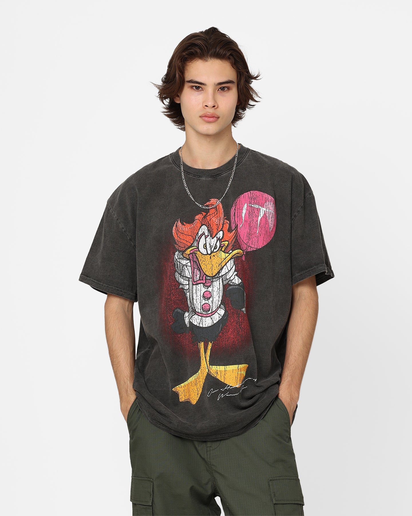 American Thrift X Warner Bros. Daffywise Heavyweight Vintage T-Shirt Black Wash