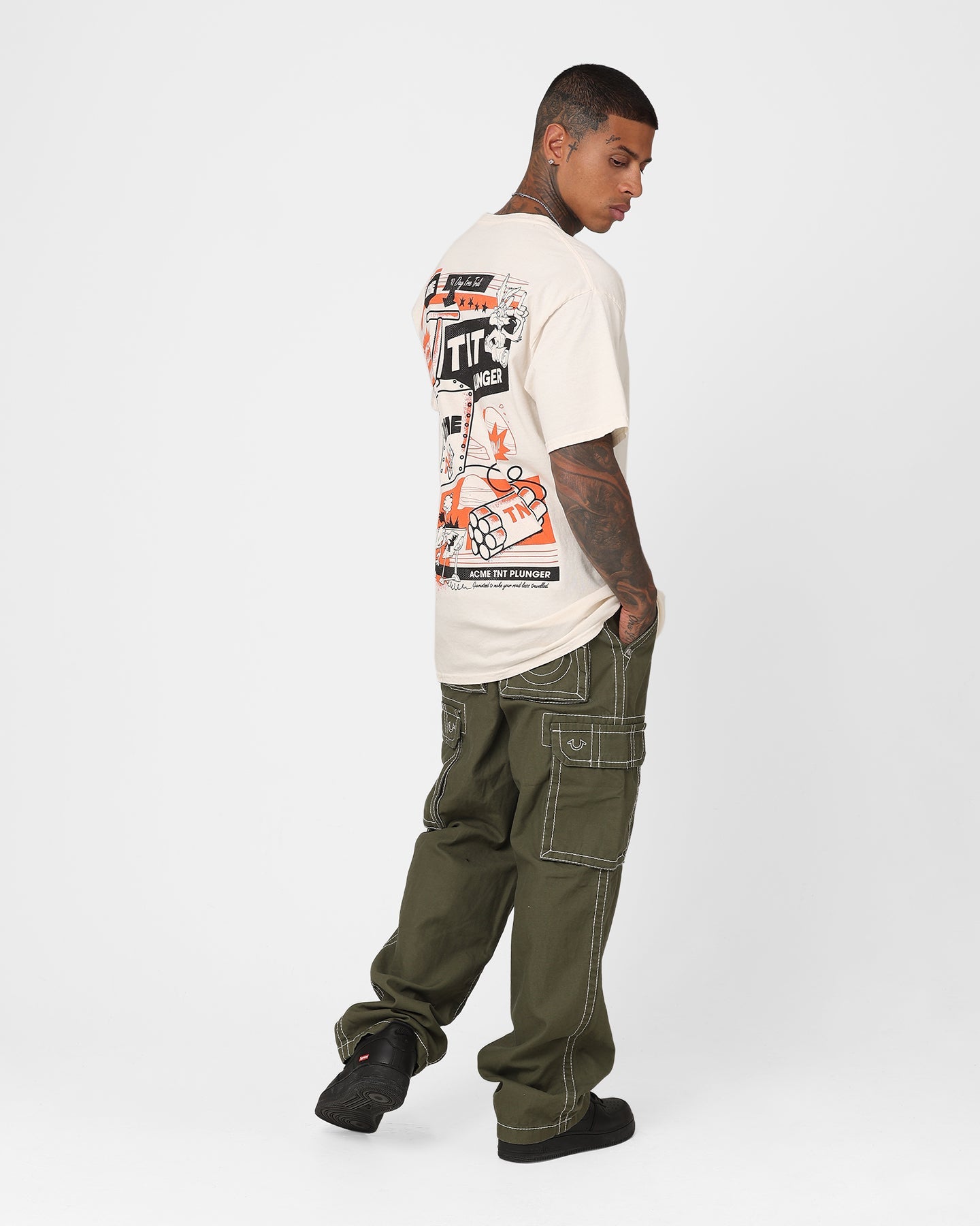Goat Crew Acme TNT T-Shirt Off White