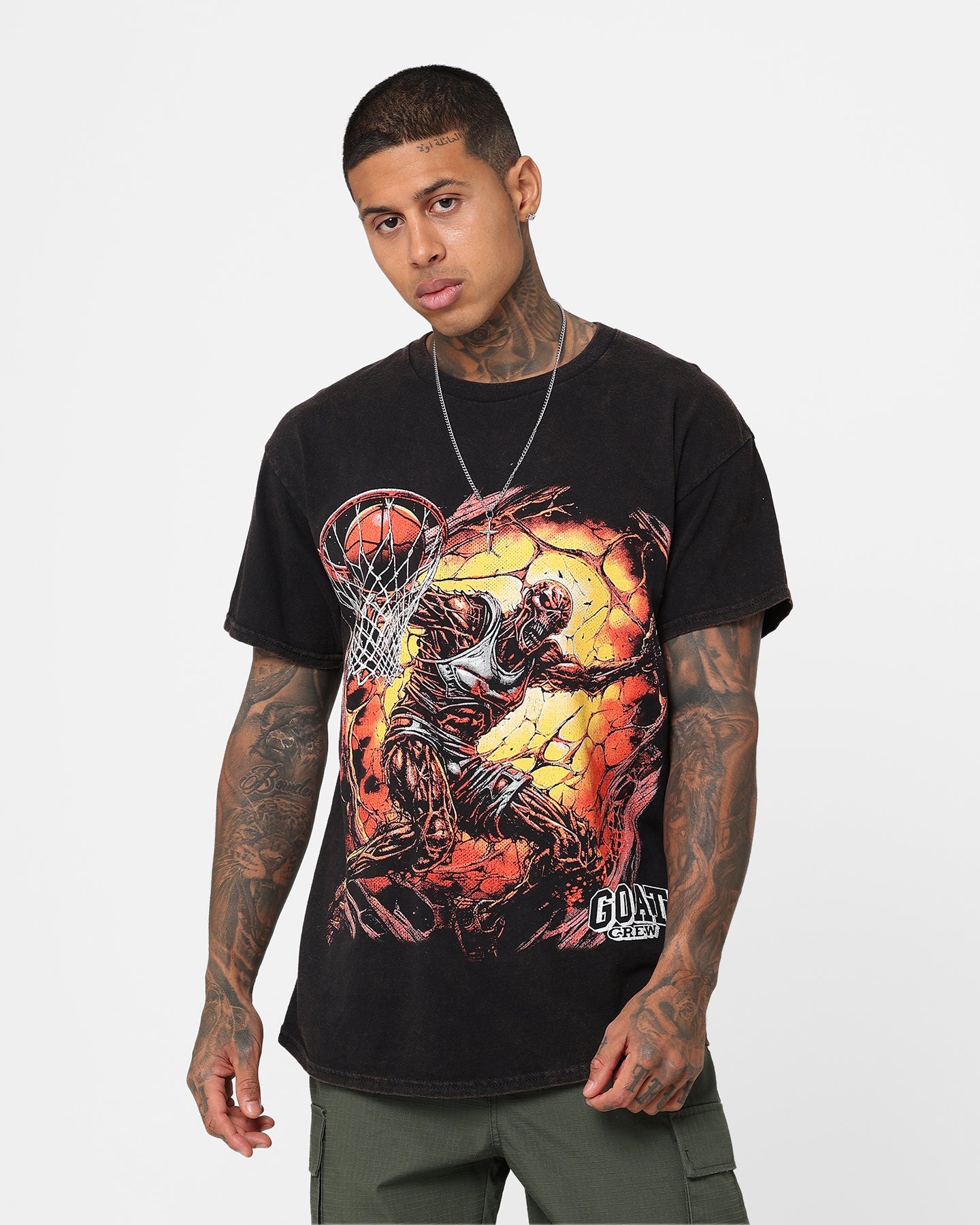 Goat Crew Dead Dunk T-Shirt Black Wash