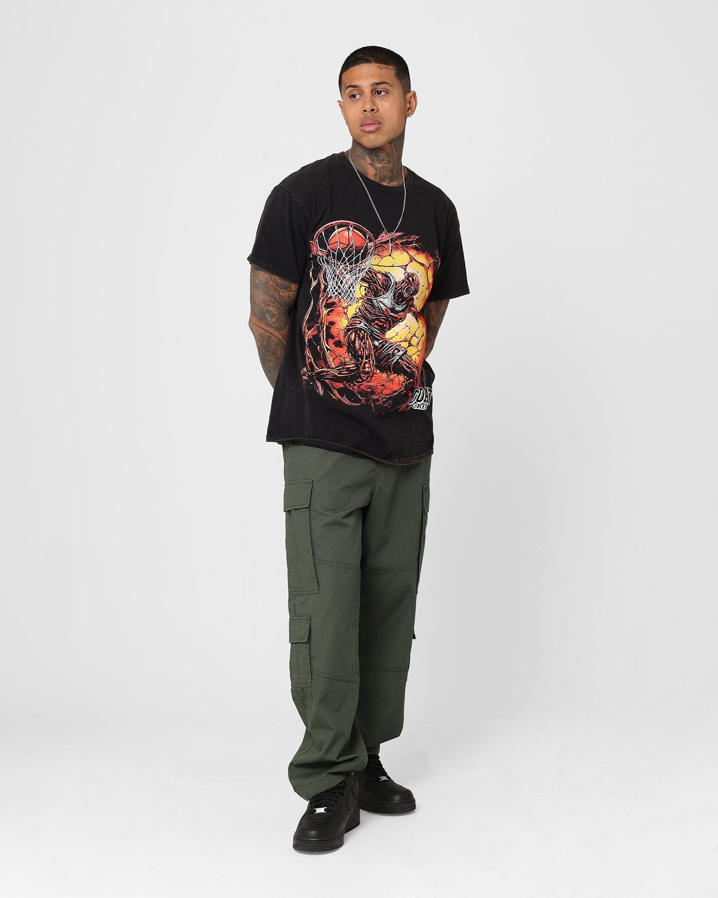 Goat Crew Dead Dunk T-Shirt Black Wash