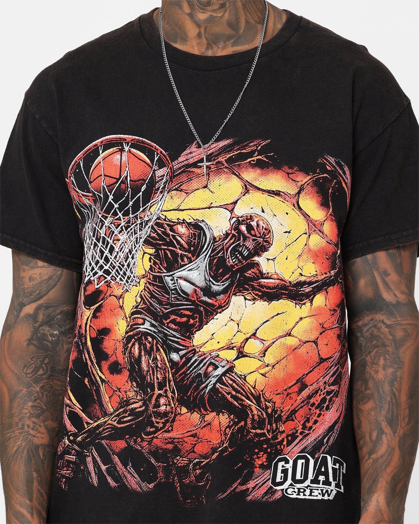 Goat Crew Dead Dunk T-Shirt Black Wash
