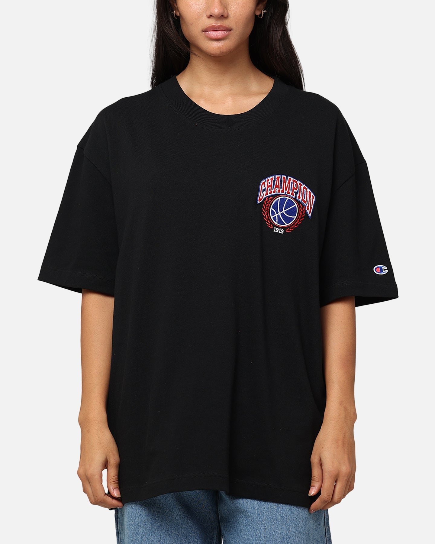Champion Heritage Field Basketball T-Shirt Black Style001