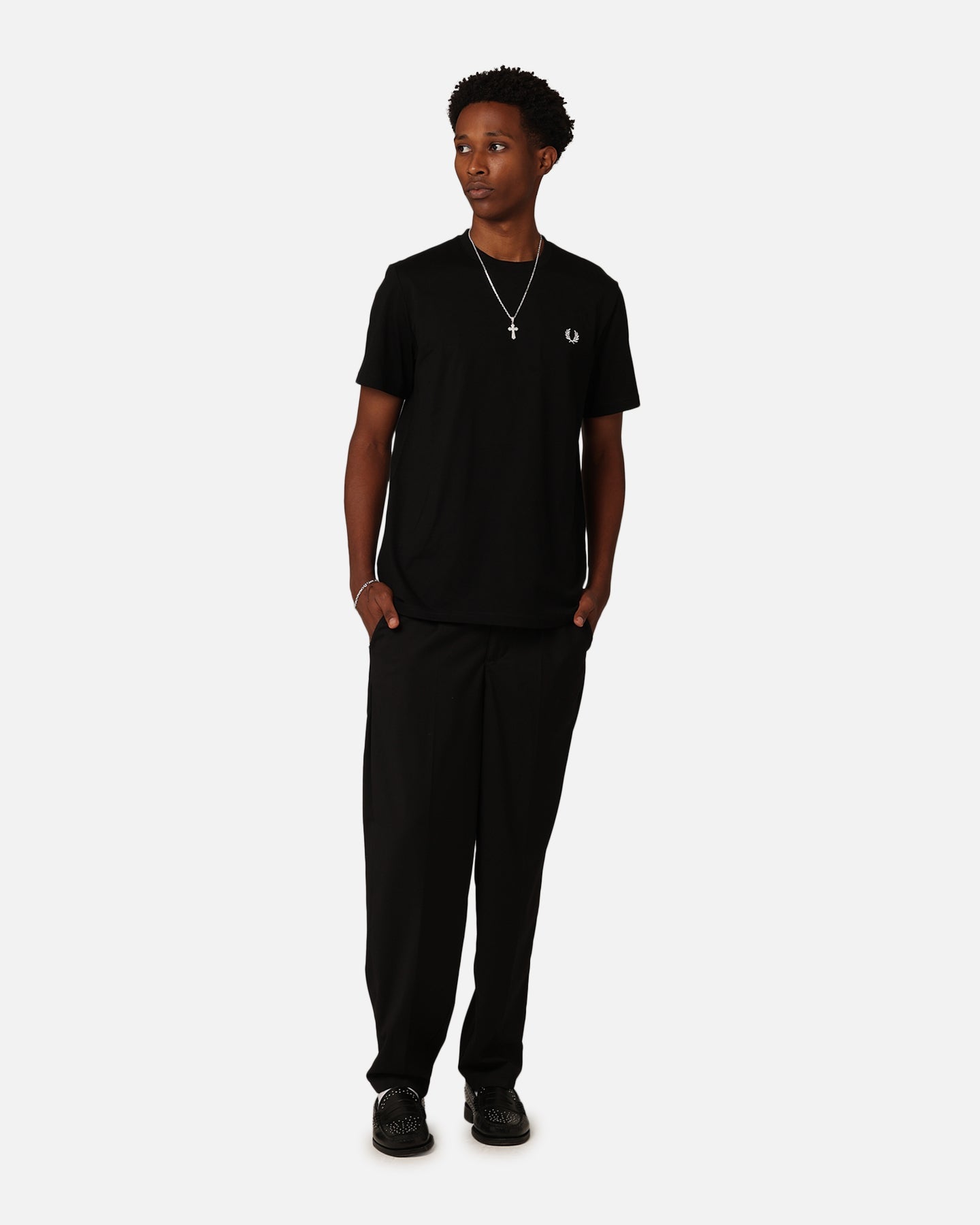Fred Perry Back Graphic T-Shirt Black