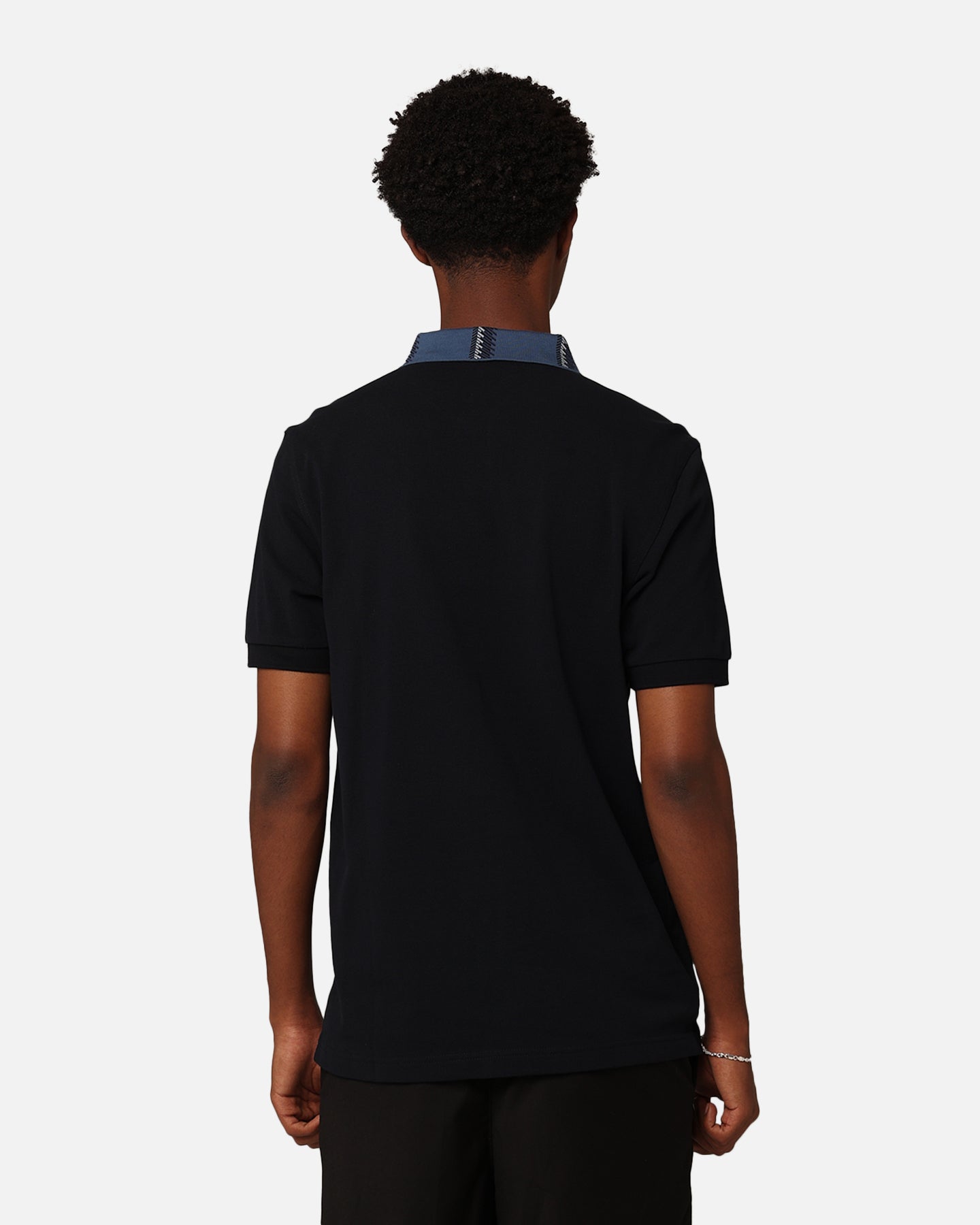 Fred Perry Graphic Collar Polo Shirt Navy