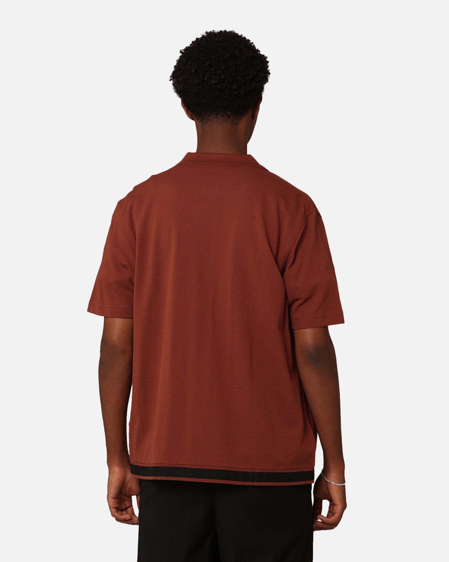 Fred Perry Panel Polo Shirt Whisky Brown