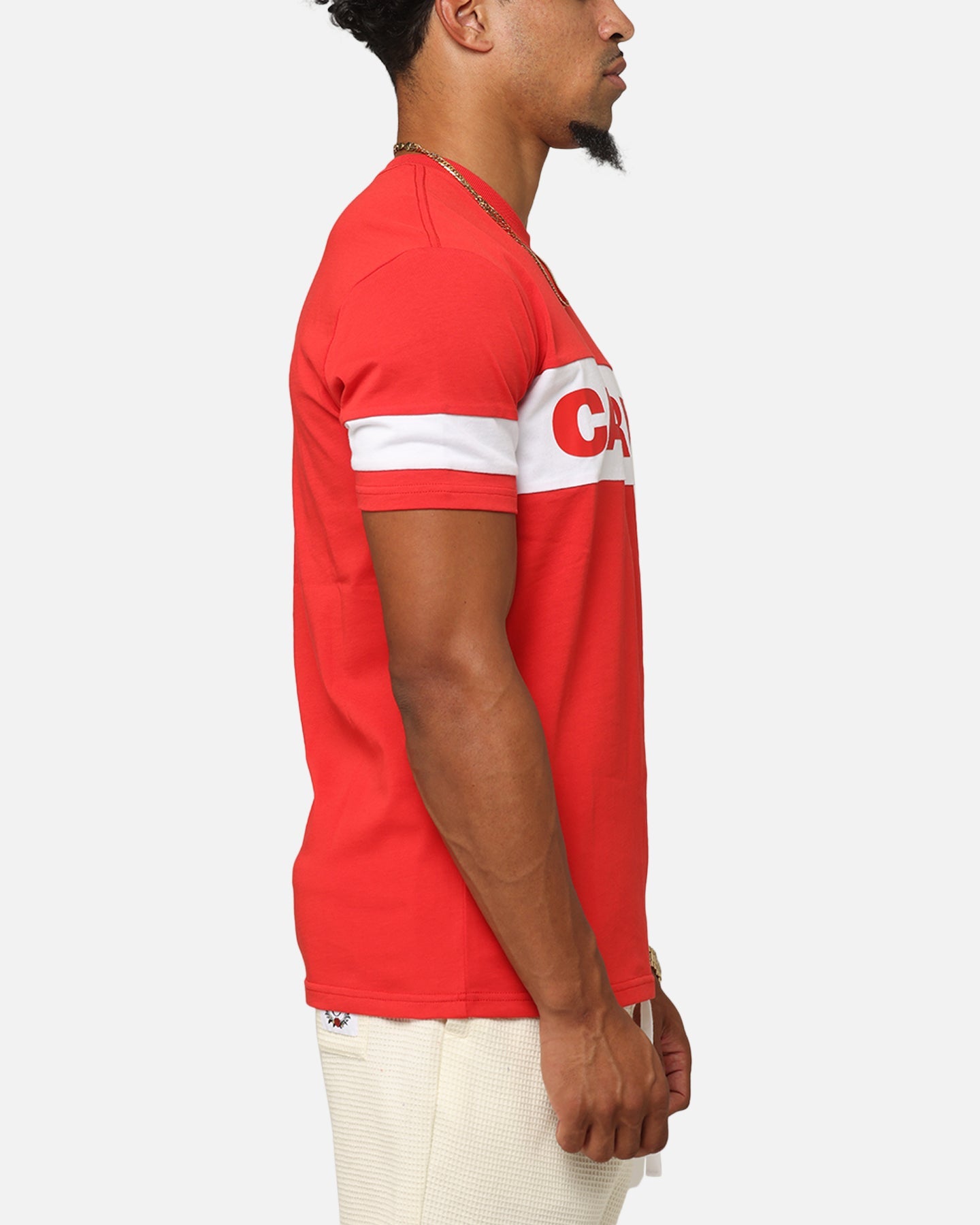Carre Bars T-Shirt Red/White