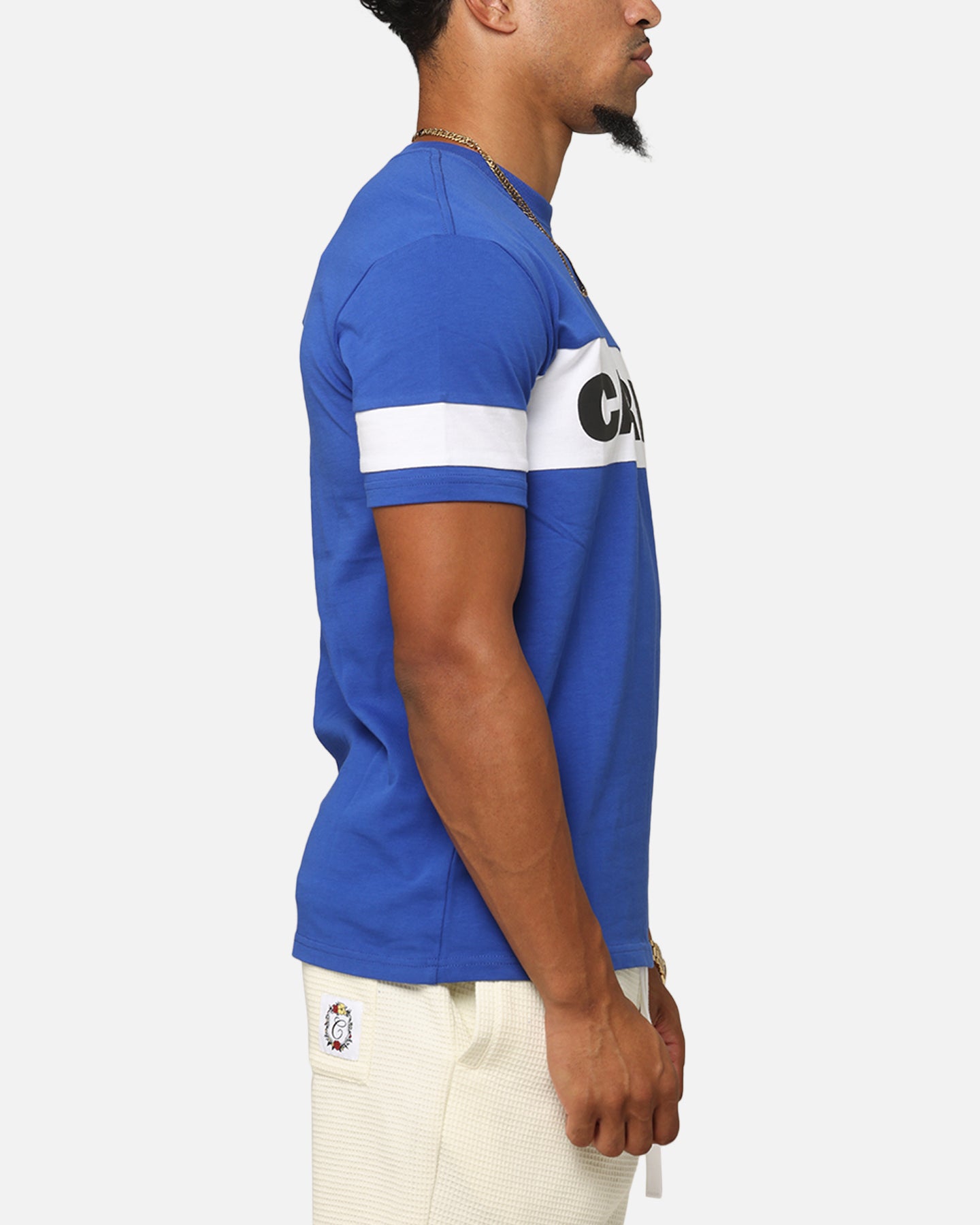 Carre Bars T-Shirt Royal/White