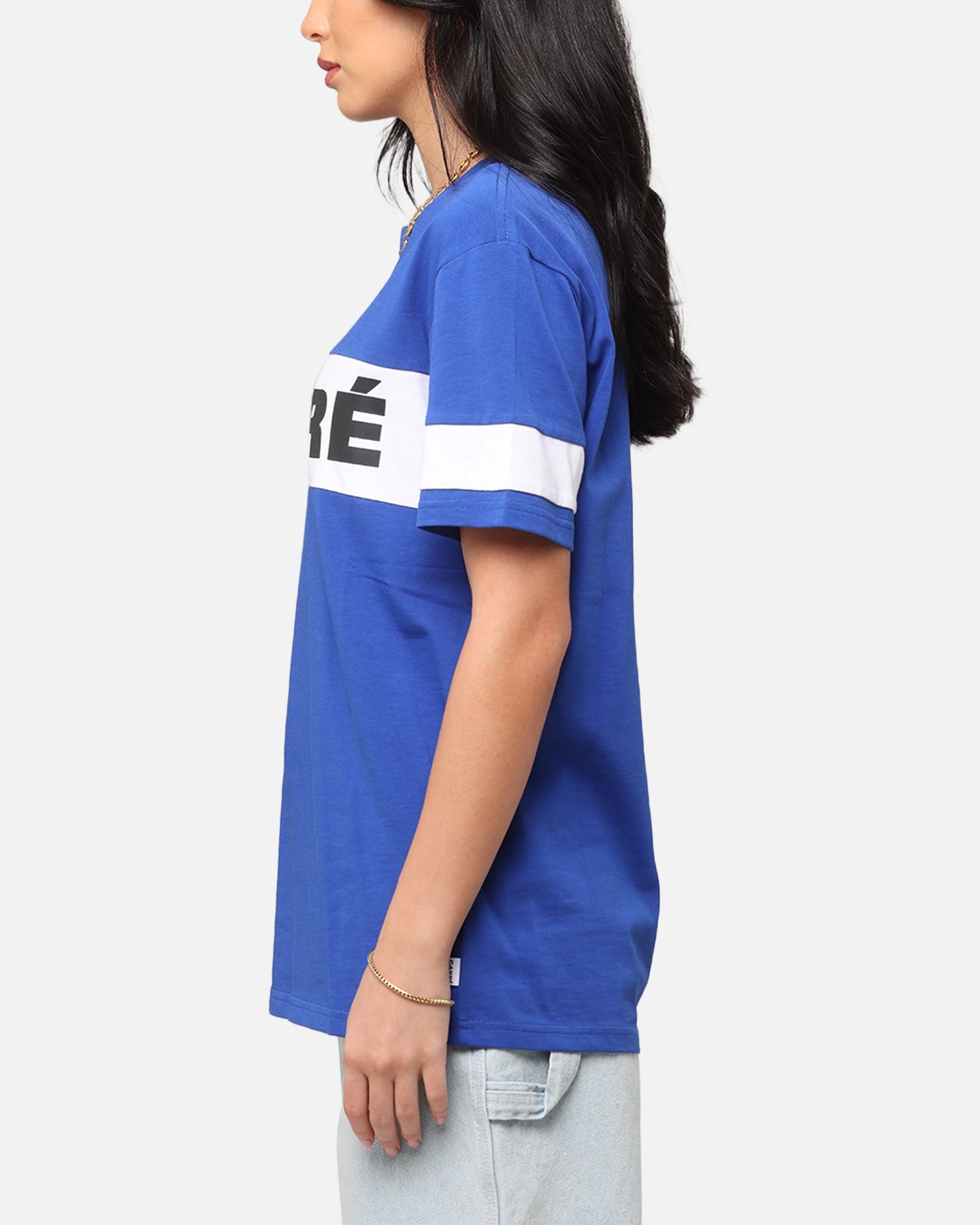 Carre Bars T-Shirt Royal/White Style001